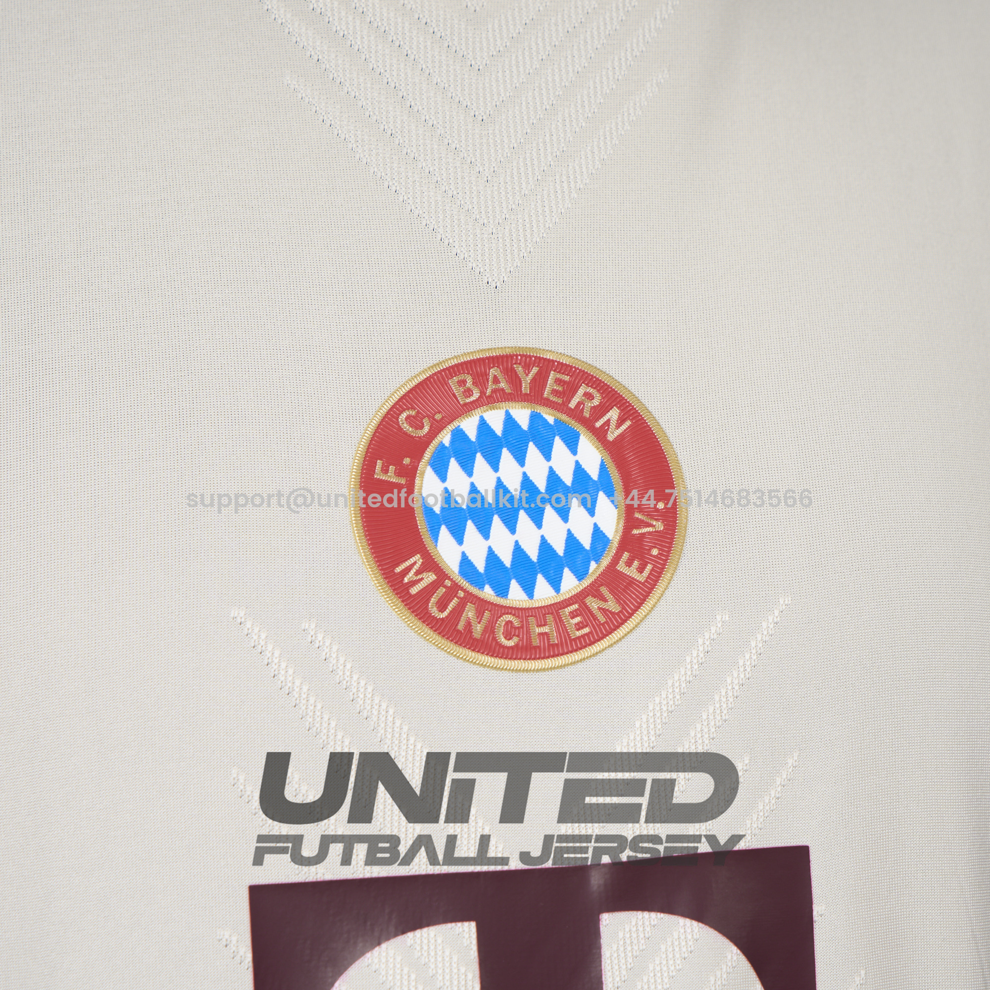 Unitedfootballkit.com | Bayern Munich 24-25 Apricot & Red Training Jersey - Player Version -Customize Name, Number and Patch | Worldwide Shipping