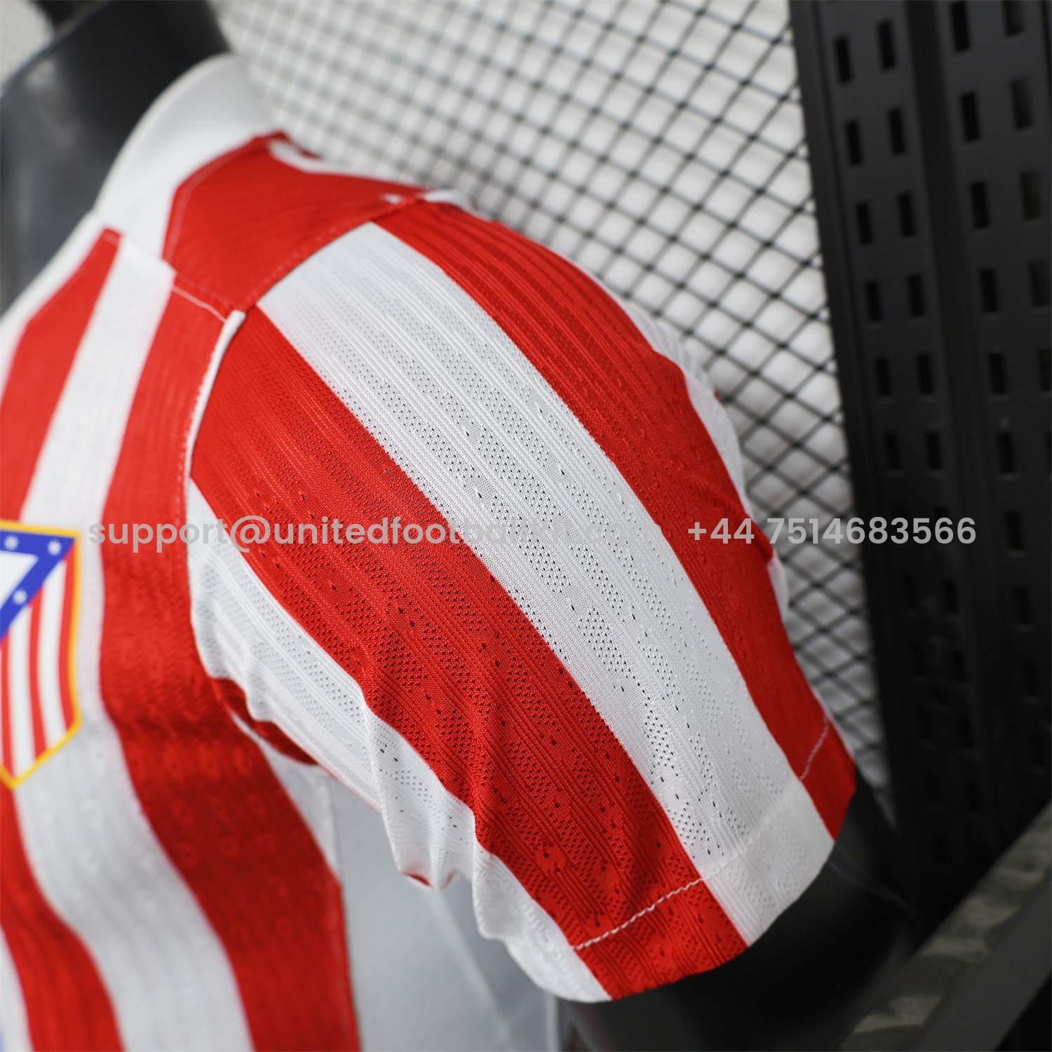 Unitedfootballkit.com | Atletico Madrid 25-26 Home Jersey - Player Version -Customize Name, Number and Patch | Worldwide Shipping