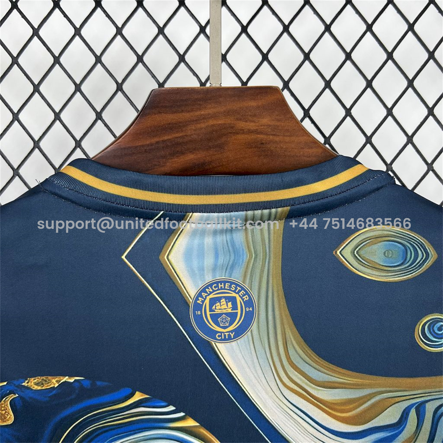 Unitedfootballkit.com | Manchester City 25-26 Blue Golden Fan-designed Special Edition Jersey - Fans Version -Customize Name, Number and Patch | Worldwide Shipping