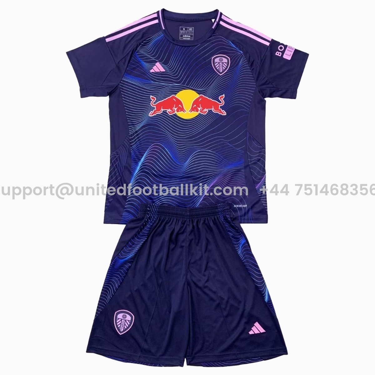 Unitedfootballkit.com | Leeds United 24-25 Third Men's Adult Jersey Set - Fans Version -Customize Name, Number and Patch | Worldwide Shipping