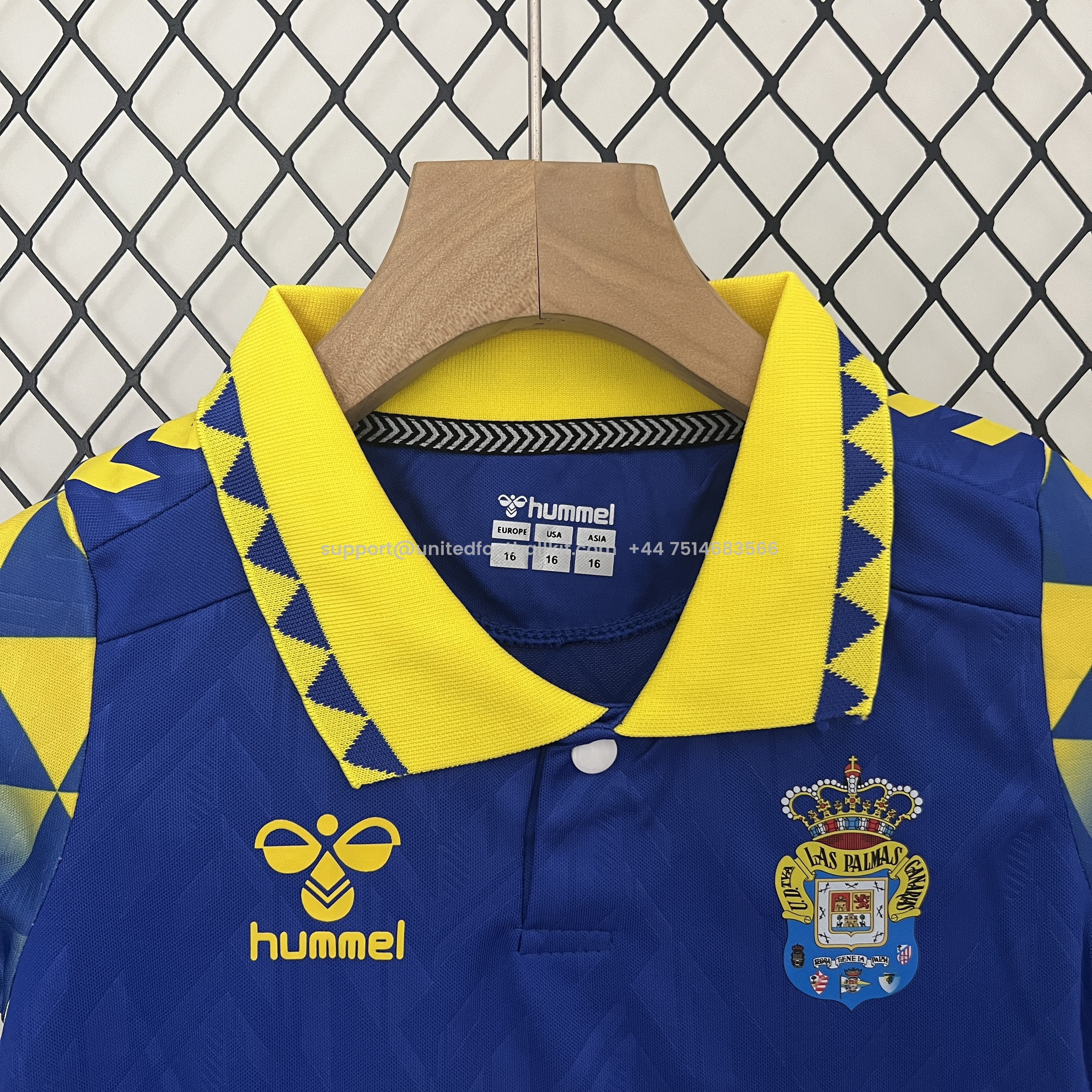 Unitedfootballkit.com | Las Palmas 24-25 Away Kids Kit -Customize Name, Number and Patch | Worldwide Shipping