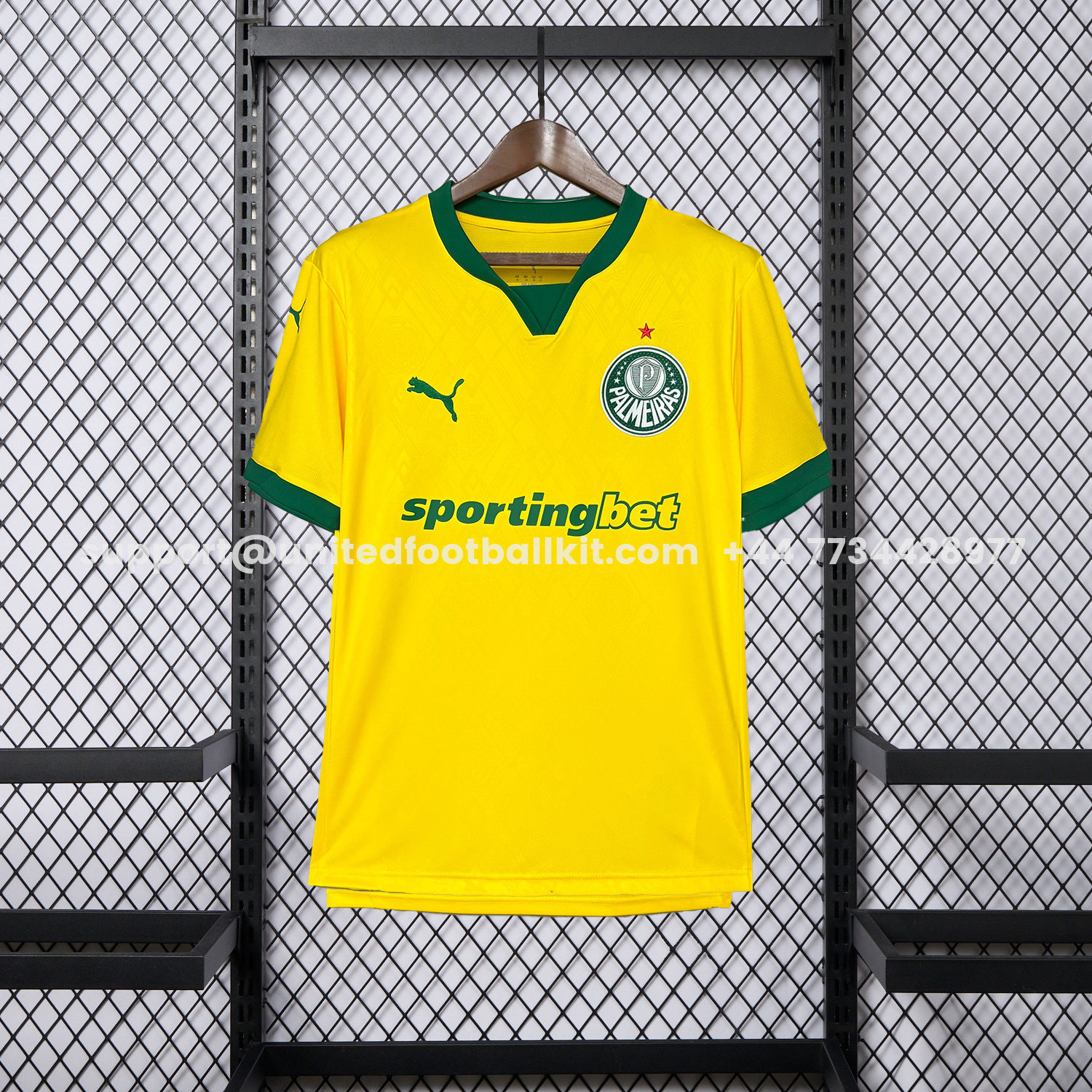 Unitedfootballkit.com | Palmeiras 25-26 Third Yellow Jersey - Fans Version -Customize Name, Number and Patch | Worldwide Shipping