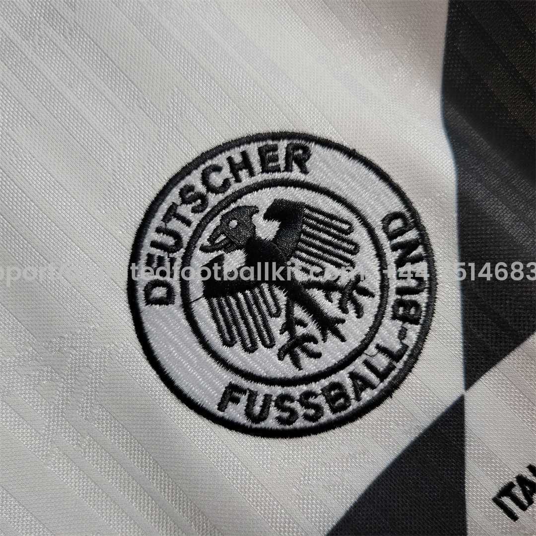 Unitedfootballkit.com | Retro Germany 1990 Home Stadium Jersey -Customize Name, Number and Patch | Worldwide Shipping