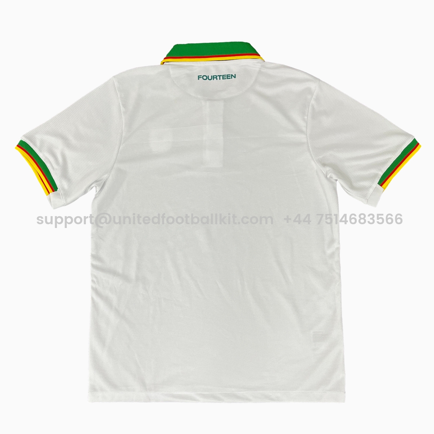 Unitedfootballkit.com | Cameroon 25-26 White Polo Training Jersey - Fans Version -Customize Name, Number and Patch | Worldwide Shipping