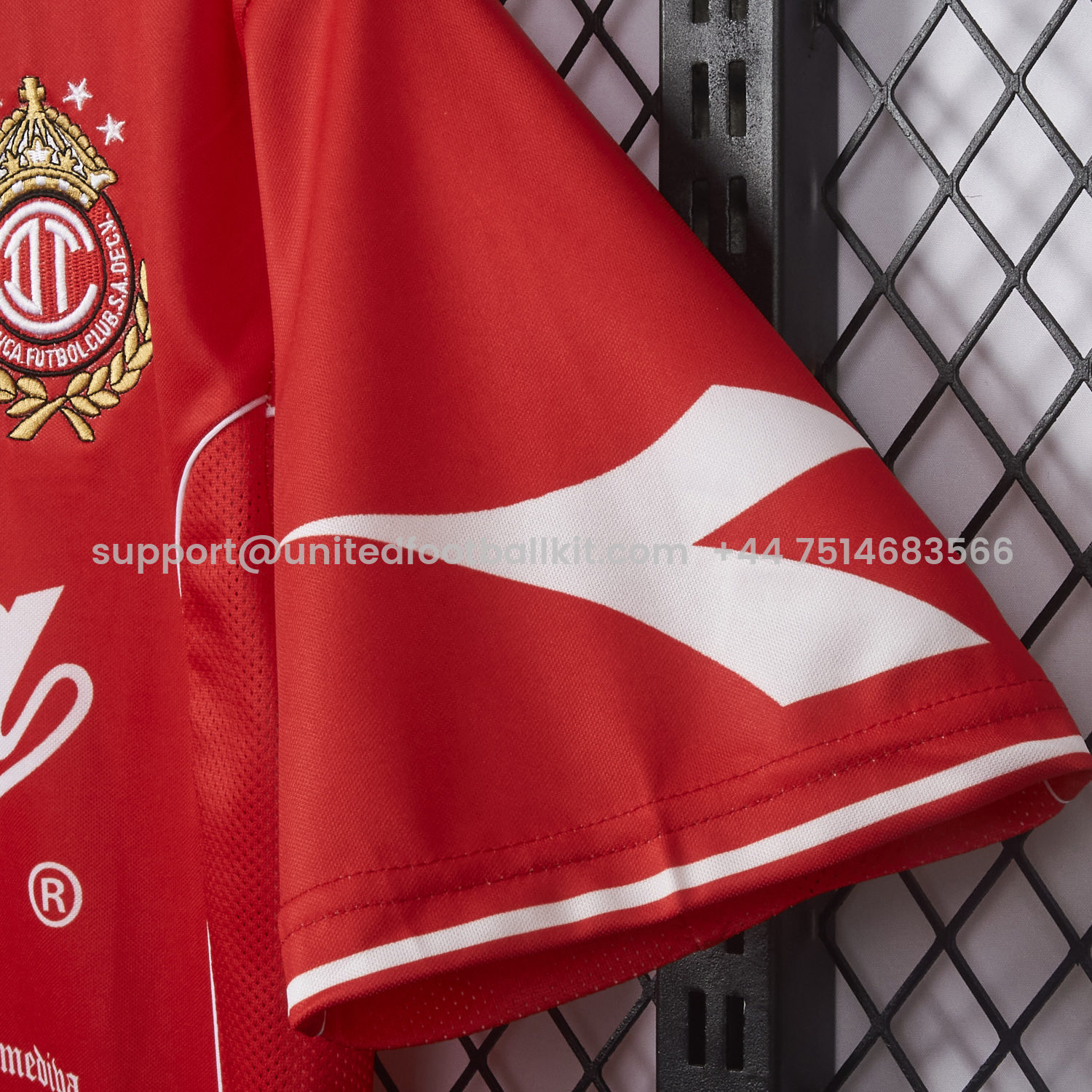 Unitedfootballkit.com | Retro Toluca 1998-99 Home Red Jersey -Customize Name, Number and Patch | Worldwide Shipping