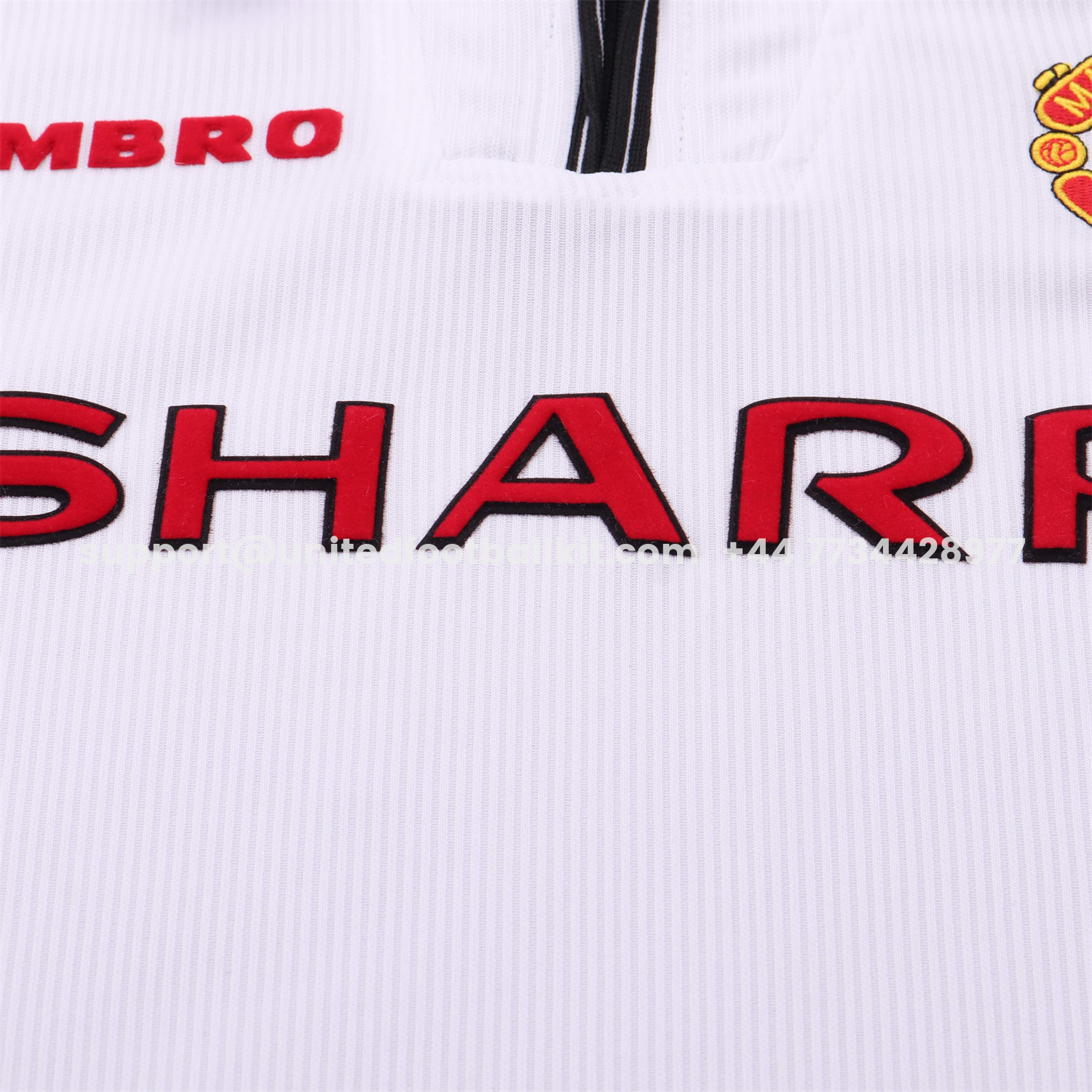 Unitedfootballkit.com | Retro Manchester United 1998-99 White Special Kids Kit -Customize Name, Number and Patch | Worldwide Shipping