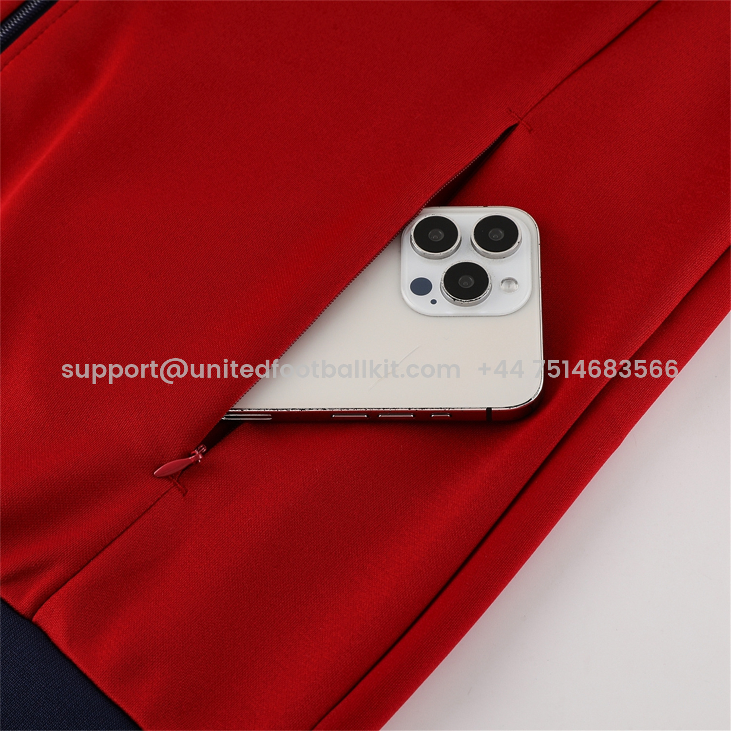 Unitedfootballkit.com | Arsenal 24-25 Throwback Jacket Training Tracksuit - Red Jackets & Blue Pants -Customize Name, Number and Patch | Worldwide Shipping