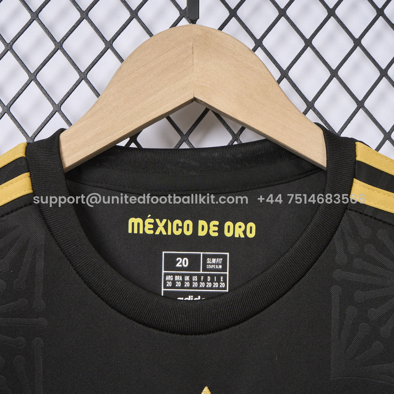 Unitedfootballkit.com | Mexico 2025 Gold Cup Black Kids Kit -Customize Name, Number and Patch | Worldwide Shipping