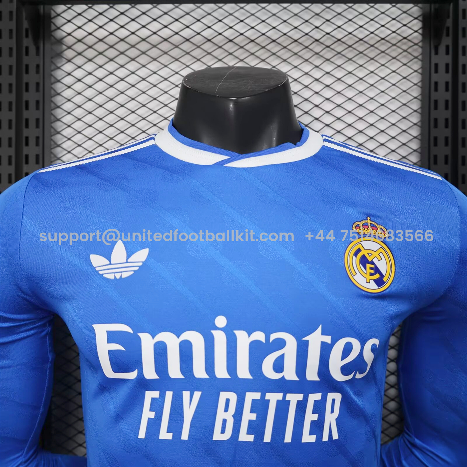 Unitedfootballkit.com | Real Madrid 25-26 Third Long Sleeves Jersey - Player Version -Customize Name, Number and Patch | Worldwide Shipping