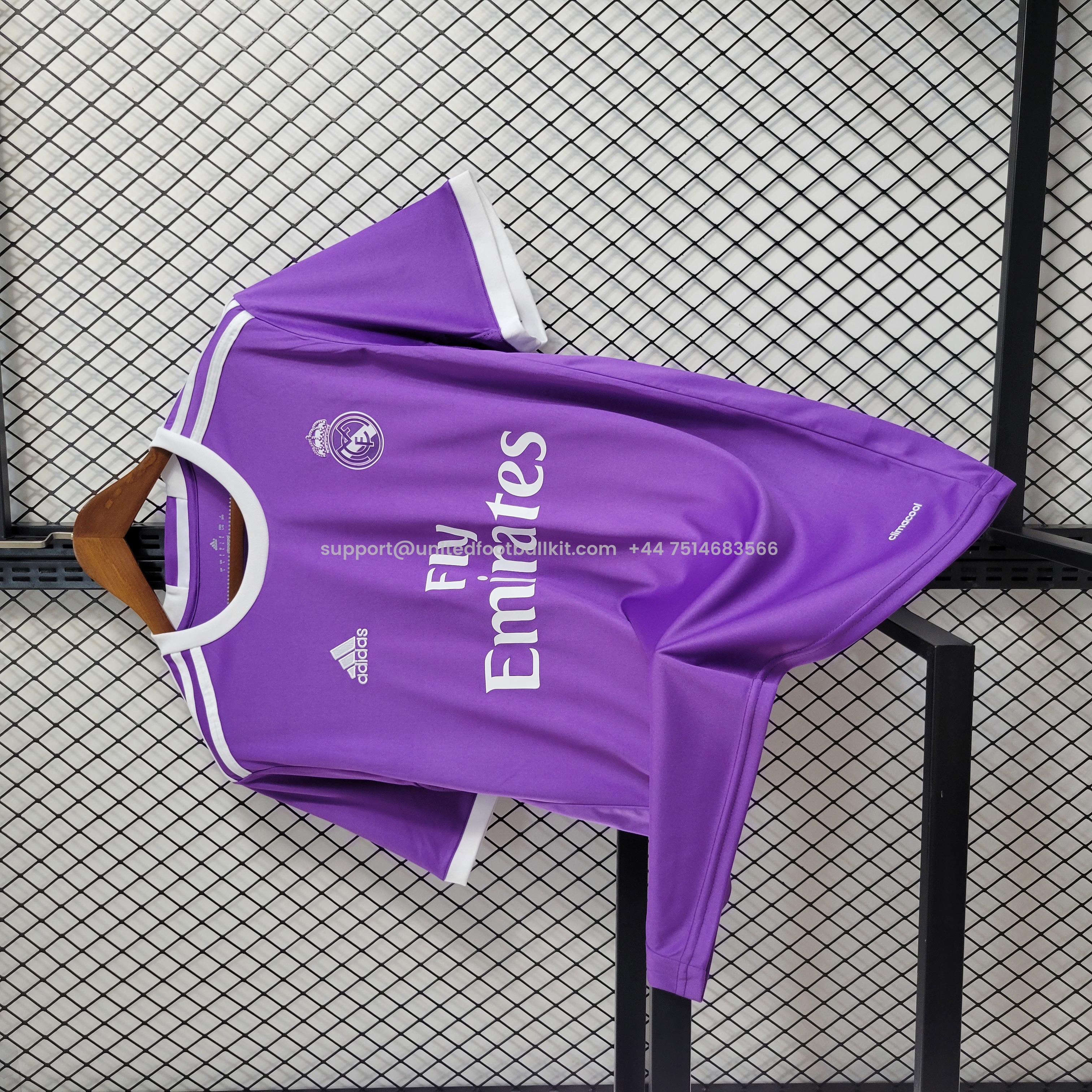 Unitedfootballkit.com | Retro Real Madrid 16-17 Away Jersey - Champions League Final Version -Customize Name, Number and Patch | Worldwide Shipping