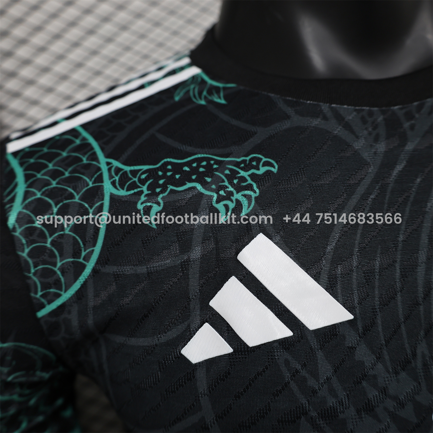 Unitedfootballkit.com | Real Madrid 24-25 Black and Green Loong Jersey - Player Version -Customize Name, Number and Patch | Worldwide Shipping