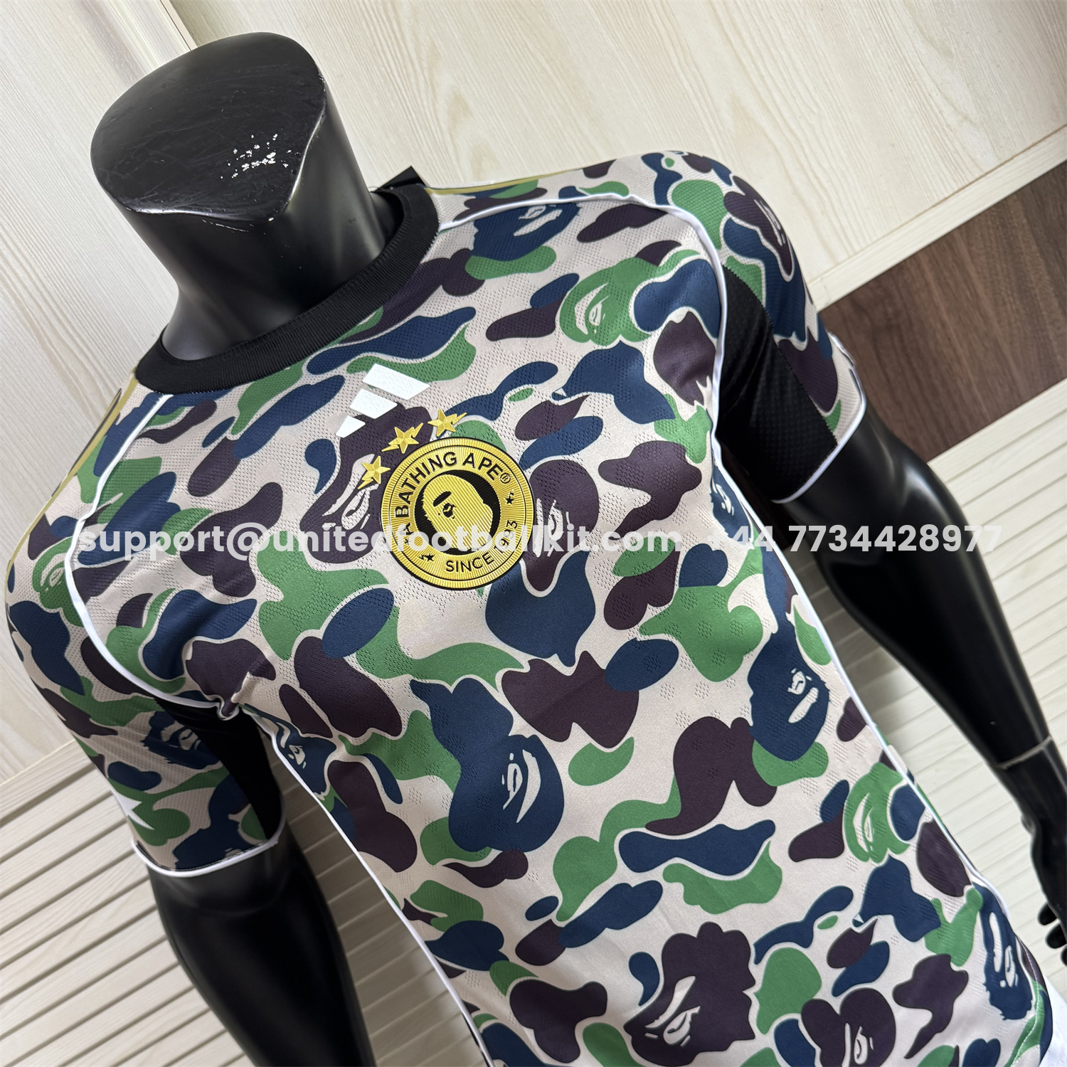 Unitedfootballkit.com | Adidas x A Bathing Ape Camouflage Special Jersey - Player Version -Customize Name, Number and Patch | Worldwide Shipping