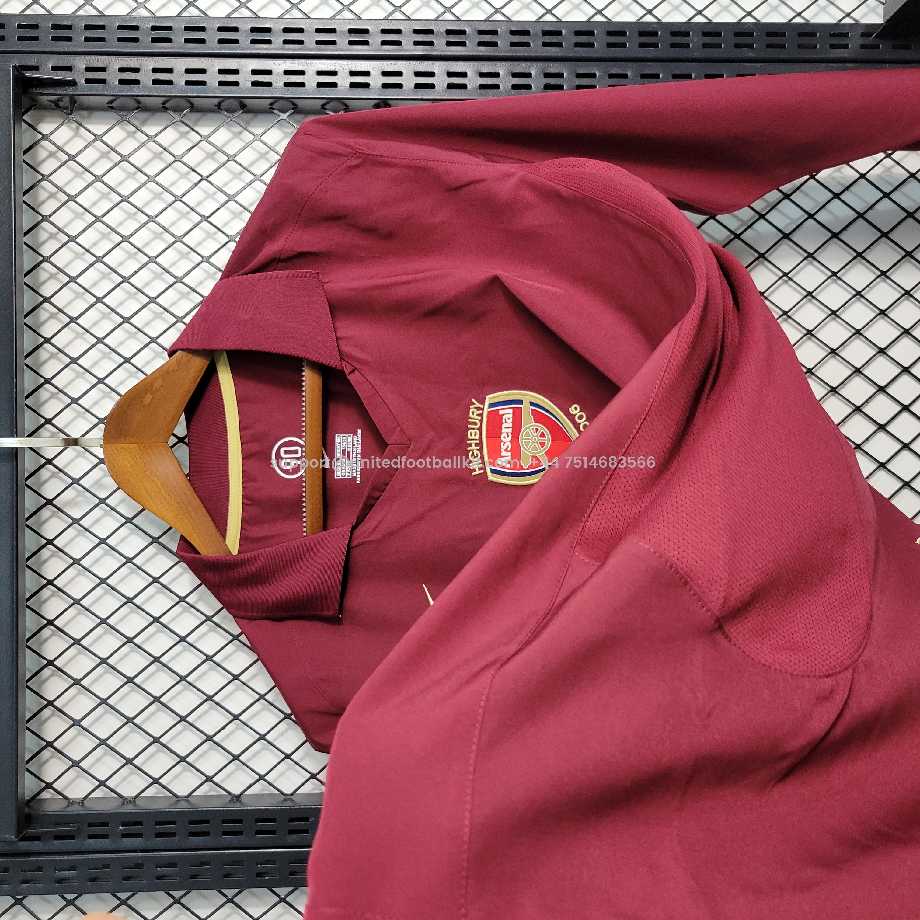 Unitedfootballkit.com | Retro Arsenal 05-06 Home Stadium Long Sleeve Jersey -Customize Name, Number and Patch | Worldwide Shipping