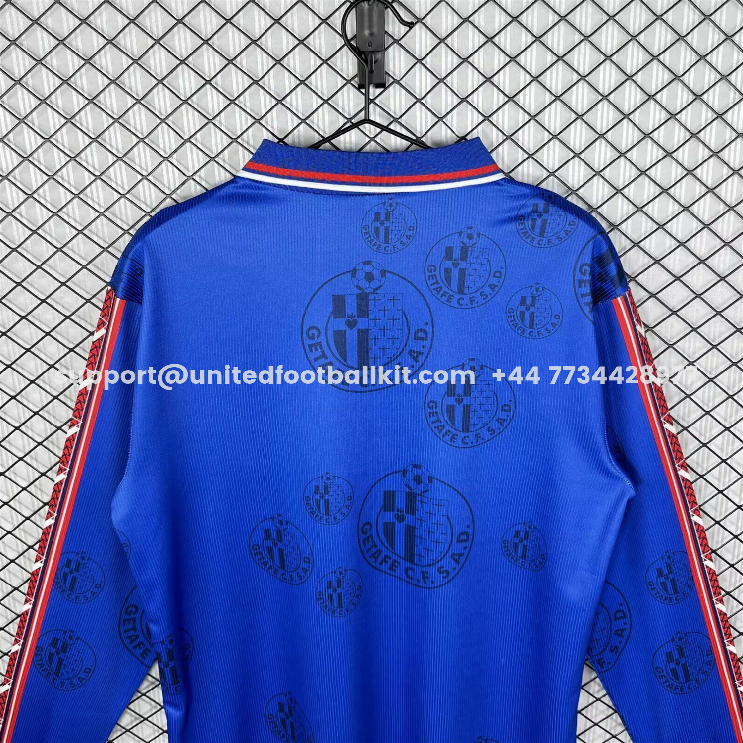 Unitedfootballkit.com | Retro Getafe 1998-99 Home Long Sleeves Jersey -Customize Name, Number and Patch | Worldwide Shipping