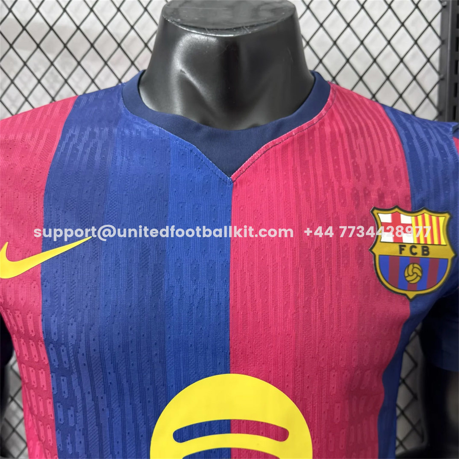 Unitedfootballkit.com | Barcelona 26-27 Home Jersey - Player Version -Customize Name, Number and Patch | Worldwide Shipping