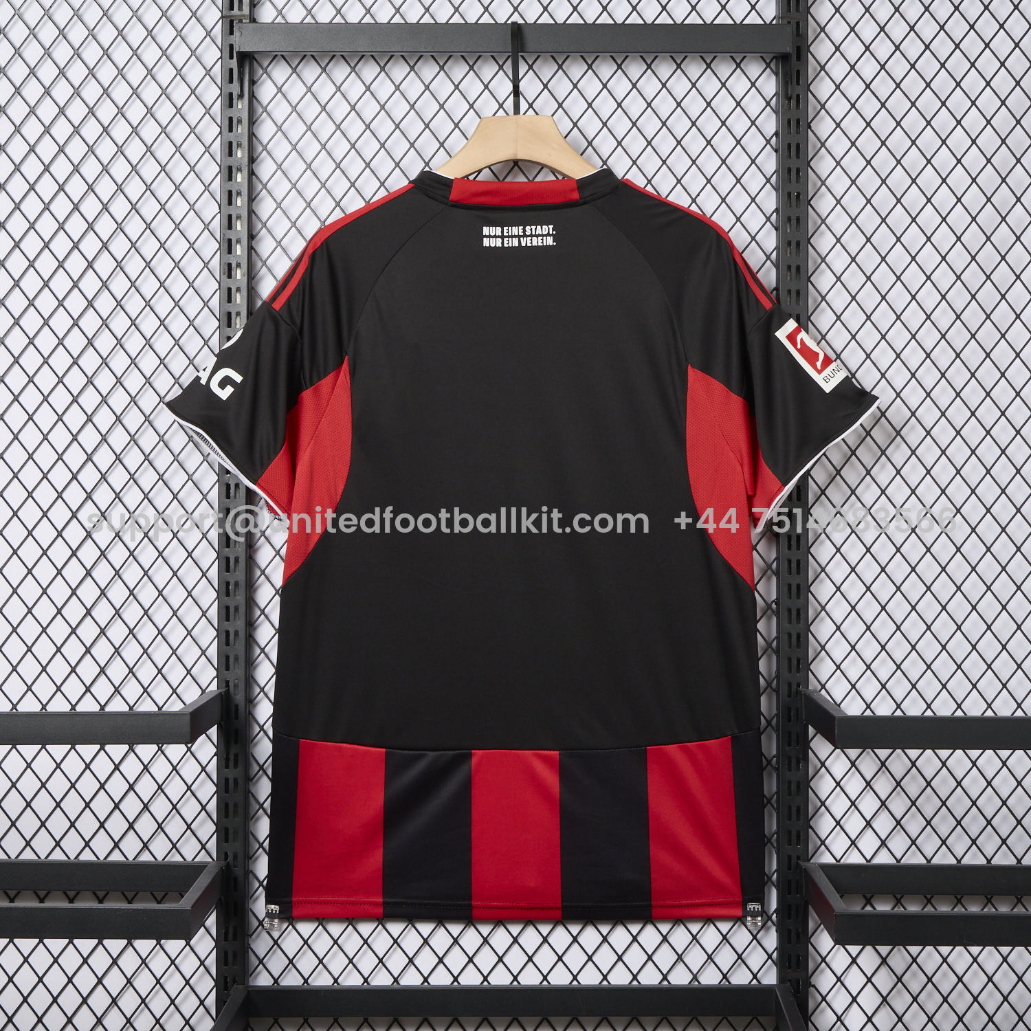 Unitedfootballkit.com | Frankfurt 25-26 Home Red Jersey - Fans Version -Customize Name, Number and Patch | Worldwide Shipping