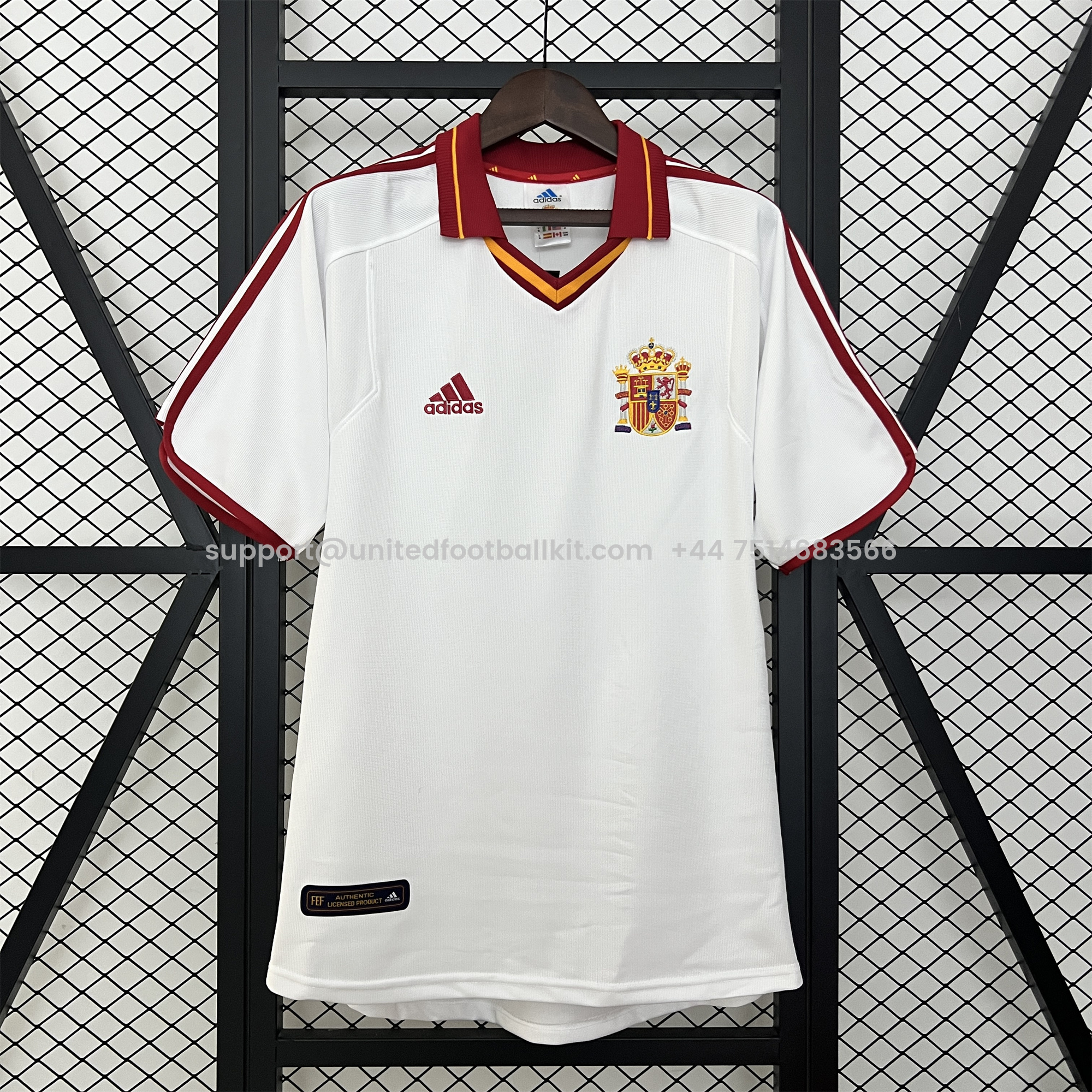 Unitedfootballkit.com | Retro Spain 2000 Away Jersey -Customize Name, Number and Patch | Worldwide Shipping