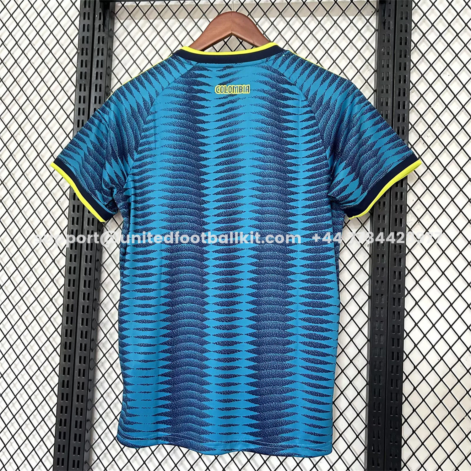 Unitedfootballkit.com | Colombia 2026 Away Blue Jersey - Fans Version -Customize Name, Number and Patch | Worldwide Shipping