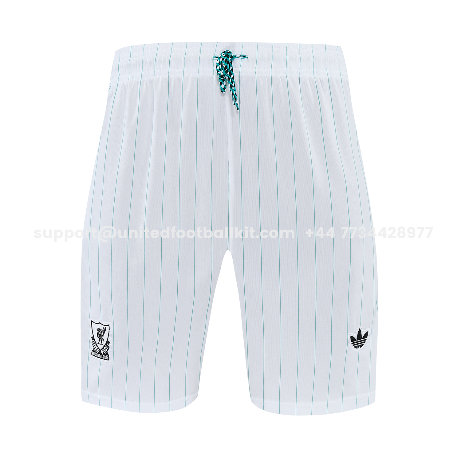 Unitedfootballkit.com | Liver.pool 25-26 Retro Style Vest Training Set - White With Green Stripes Top & Pants -Customize Name, Number and Patch | Worldwide Shipping