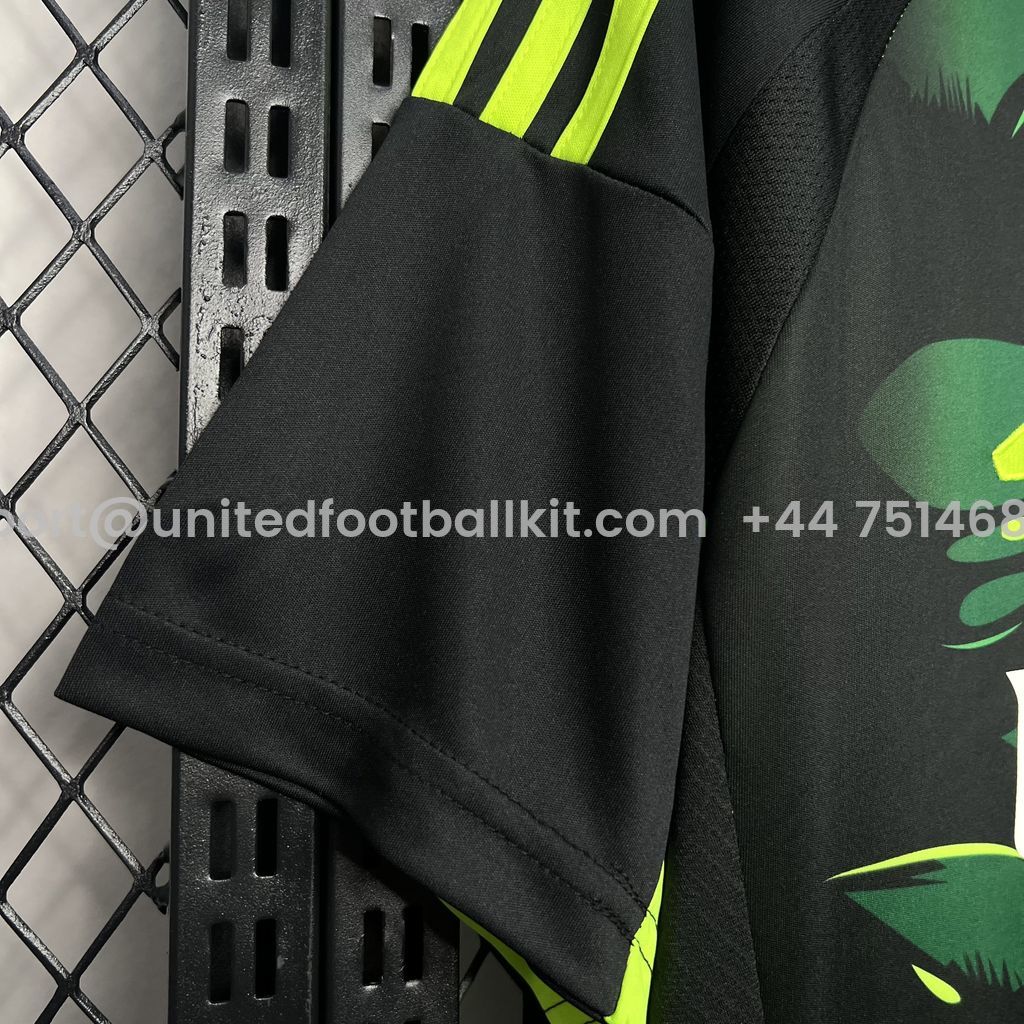 Unitedfootballkit.com | Real Madrid 24-25 Black and Green Turtle Jersey - Fans Version -Customize Name, Number and Patch | Worldwide Shipping