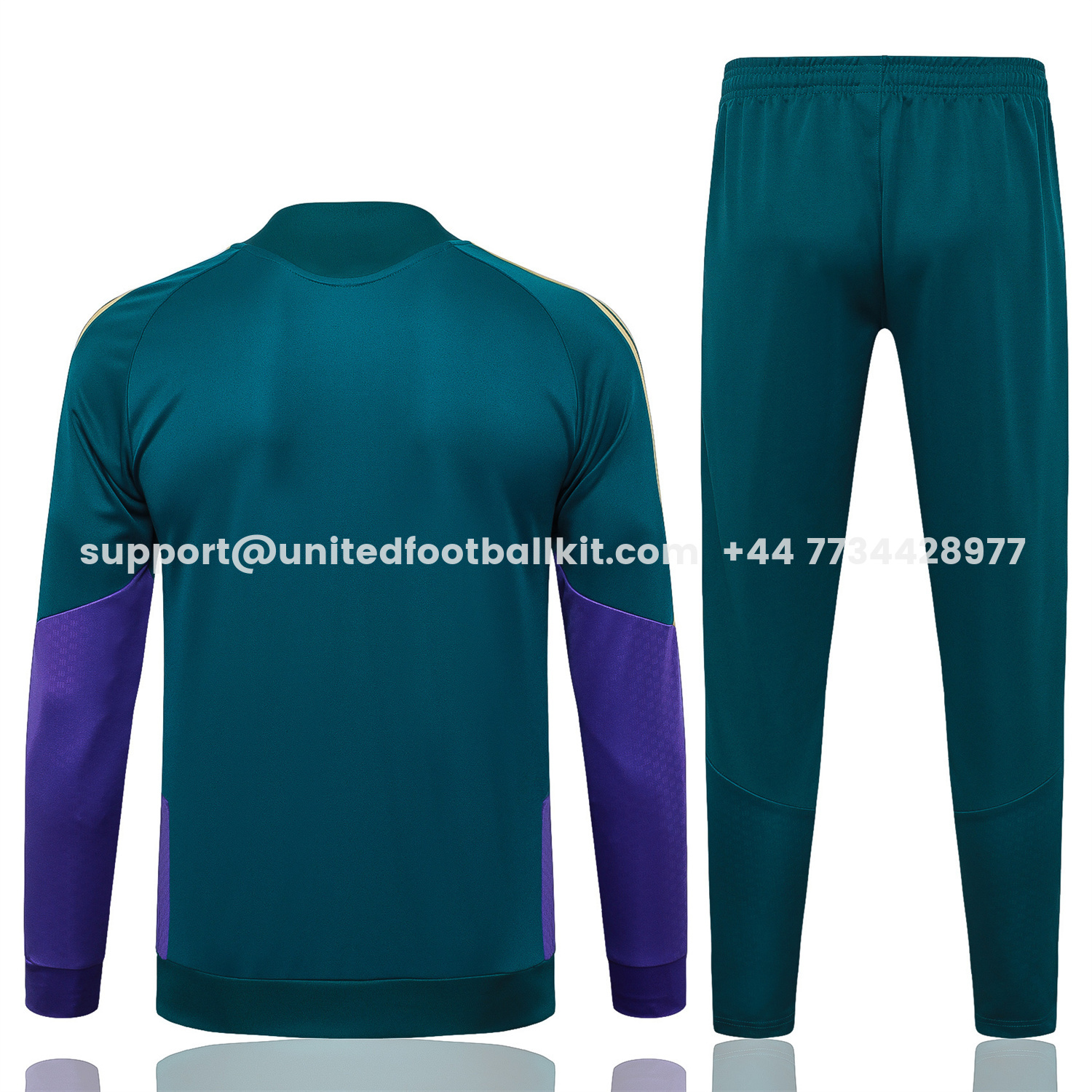 Unitedfootballkit.com | Saudi Arabia 2026 Jacket Training Tracksuit - Dark Green With Purple Jackets & Green Pants -Customize Name, Number and Patch | Worldwide Shipping