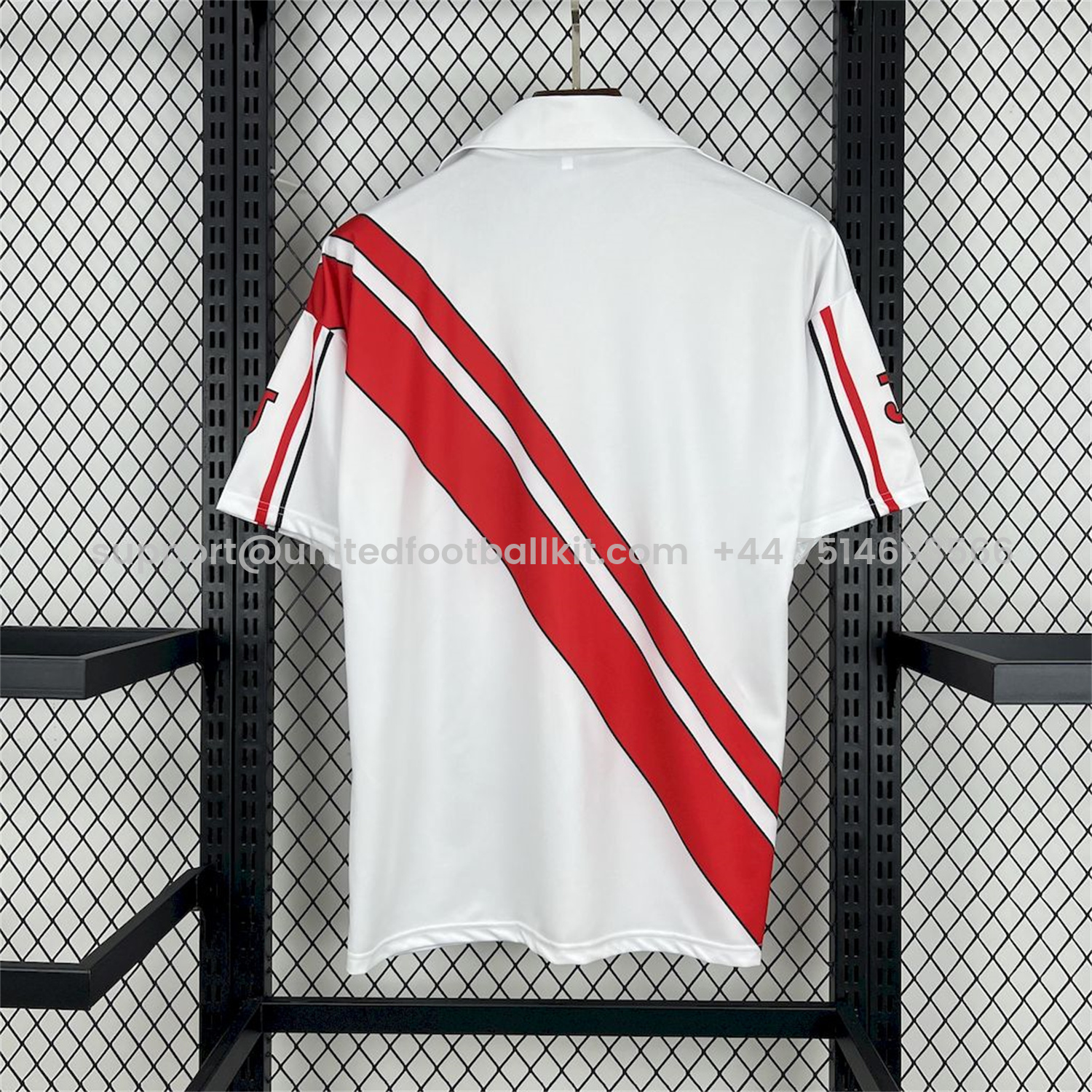 Unitedfootballkit.com | Retro Rayo Vallecano 1997-98 Home Jersey -Customize Name, Number and Patch | Worldwide Shipping