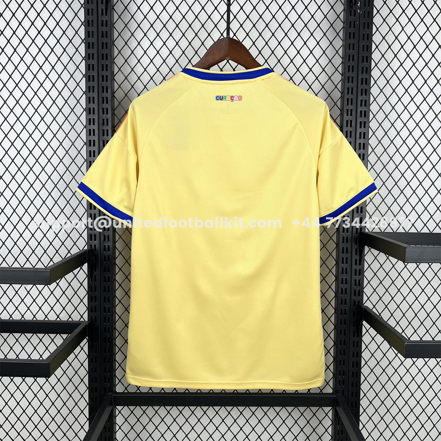 Unitedfootballkit.com | Curaçao 2026 Away Yellow Jersey - Fans Version -Customize Name, Number and Patch | Worldwide Shipping