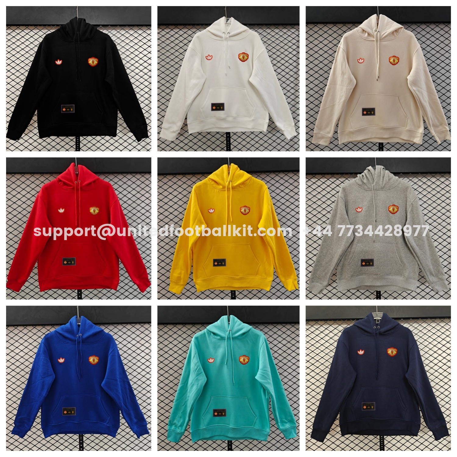 Unitedfootballkit.com | Manchester United 25-26 Originals Terrace Icon Unisex Pullover Hoodie -Customize Name, Number and Patch | Worldwide Shipping