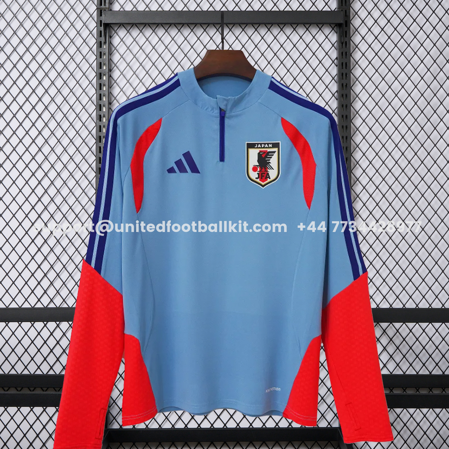 Unitedfootballkit.com | Japan 2026 Blue Long Sleeves Training Jersey - Fans Version -Customize Name, Number and Patch | Worldwide Shipping