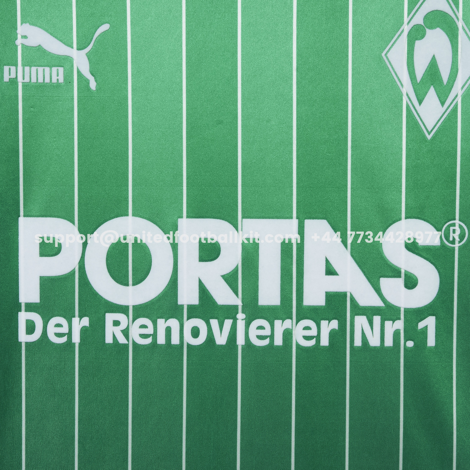 Unitedfootballkit.com | Retro Werder Bremen 1987-88 Away Jersey -Customize Name, Number and Patch | Worldwide Shipping