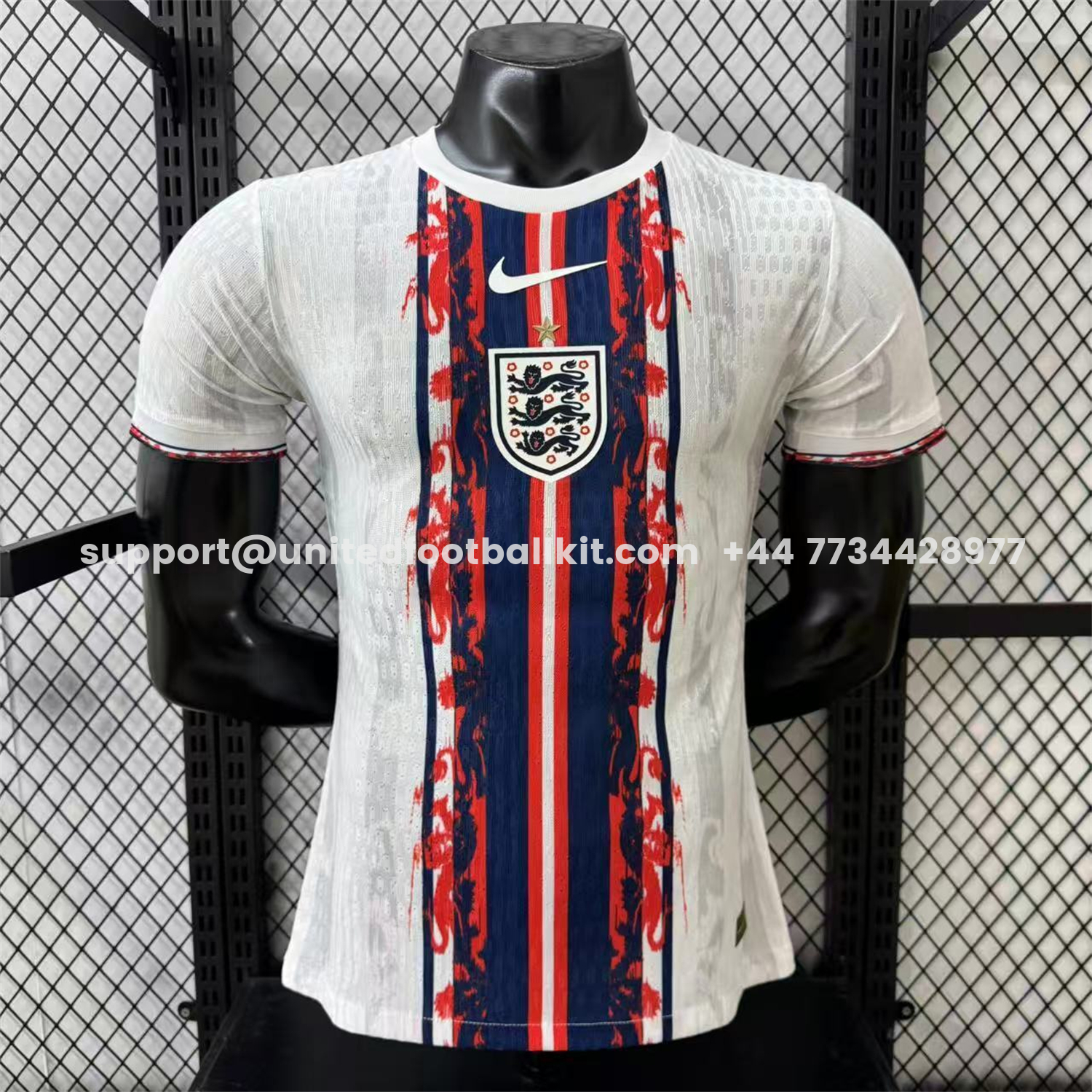 Unitedfootballkit.com | England 2026 Red And White Special Jersey - Player Version -Customize Name, Number and Patch | Worldwide Shipping