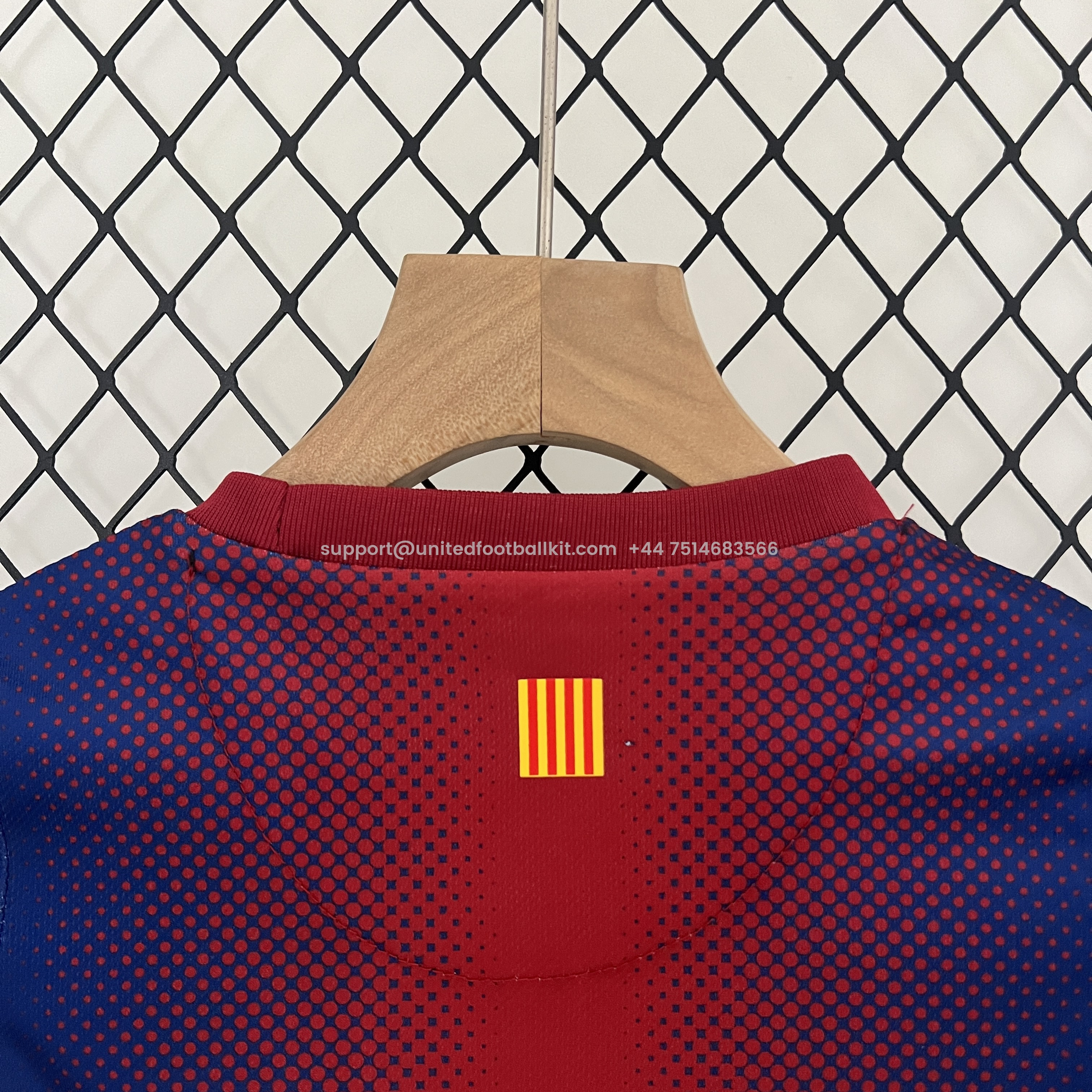 Unitedfootballkit.com | Retro Barcelona 2012-13 Home Stadium Kids Kit -Customize Name, Number and Patch | Worldwide Shipping
