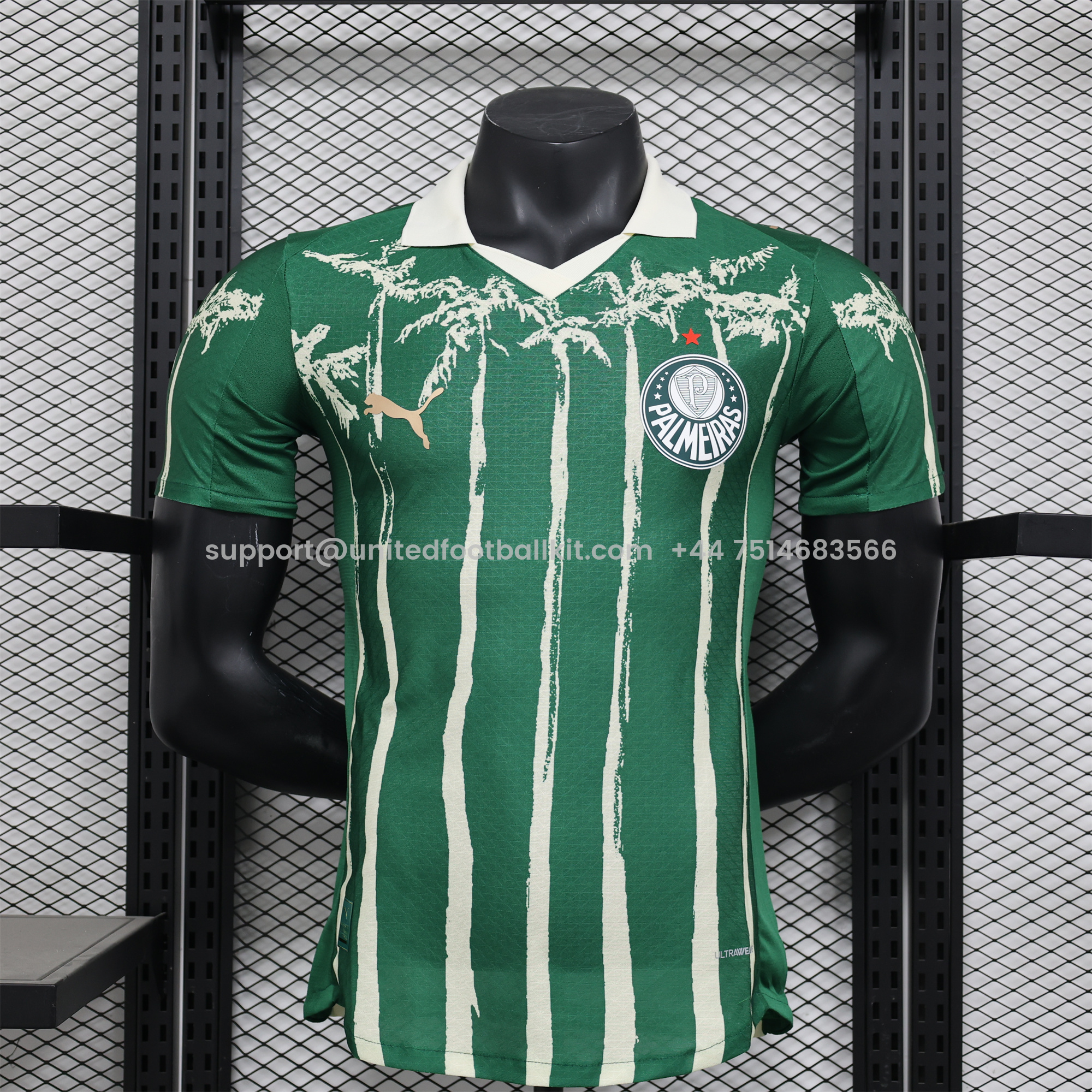 Unitedfootballkit.com | Palmeiras 2025 Home (Informal-release Version) Jersey - Player Version -Customize Name, Number and Patch | Worldwide Shipping