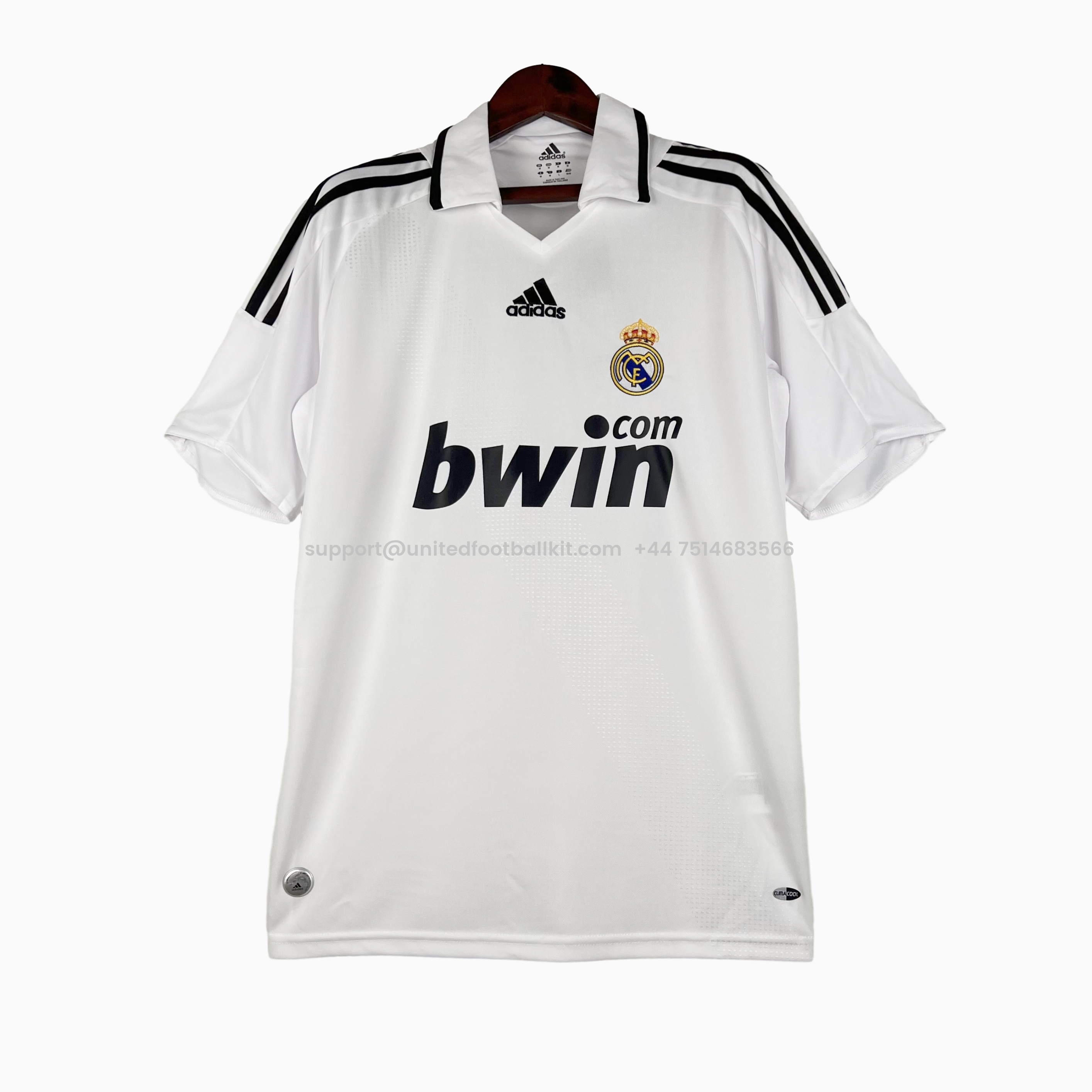 Unitedfootballkit.com | Retro Real Madrid 08-09 Home Stadium Jersey -Customize Name, Number and Patch | Worldwide Shipping