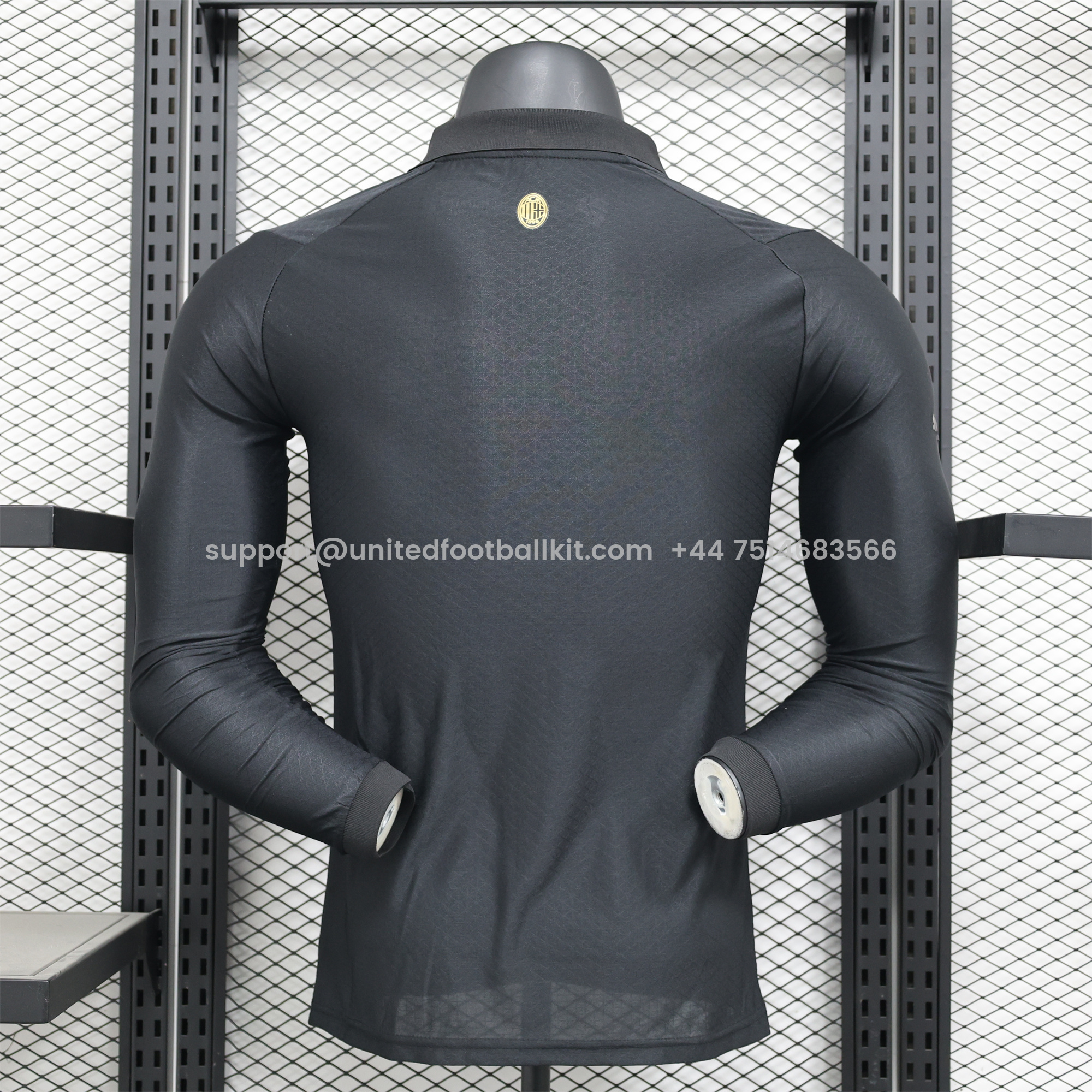 Unitedfootballkit.com | AC Milan 24-25 125th Anniversary Long Sleeves Black GK Jersey - Player Version -Customize Name, Number and Patch | Worldwide Shipping