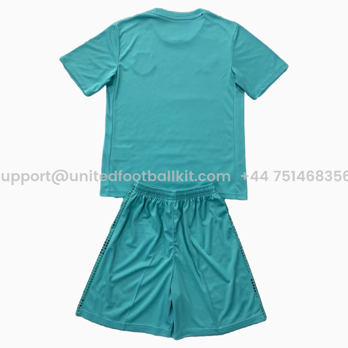 Unitedfootballkit.com | Everton 24-25 Lake Blue Goalkeeper Kids Kit -Customize Name, Number and Patch | Worldwide Shipping