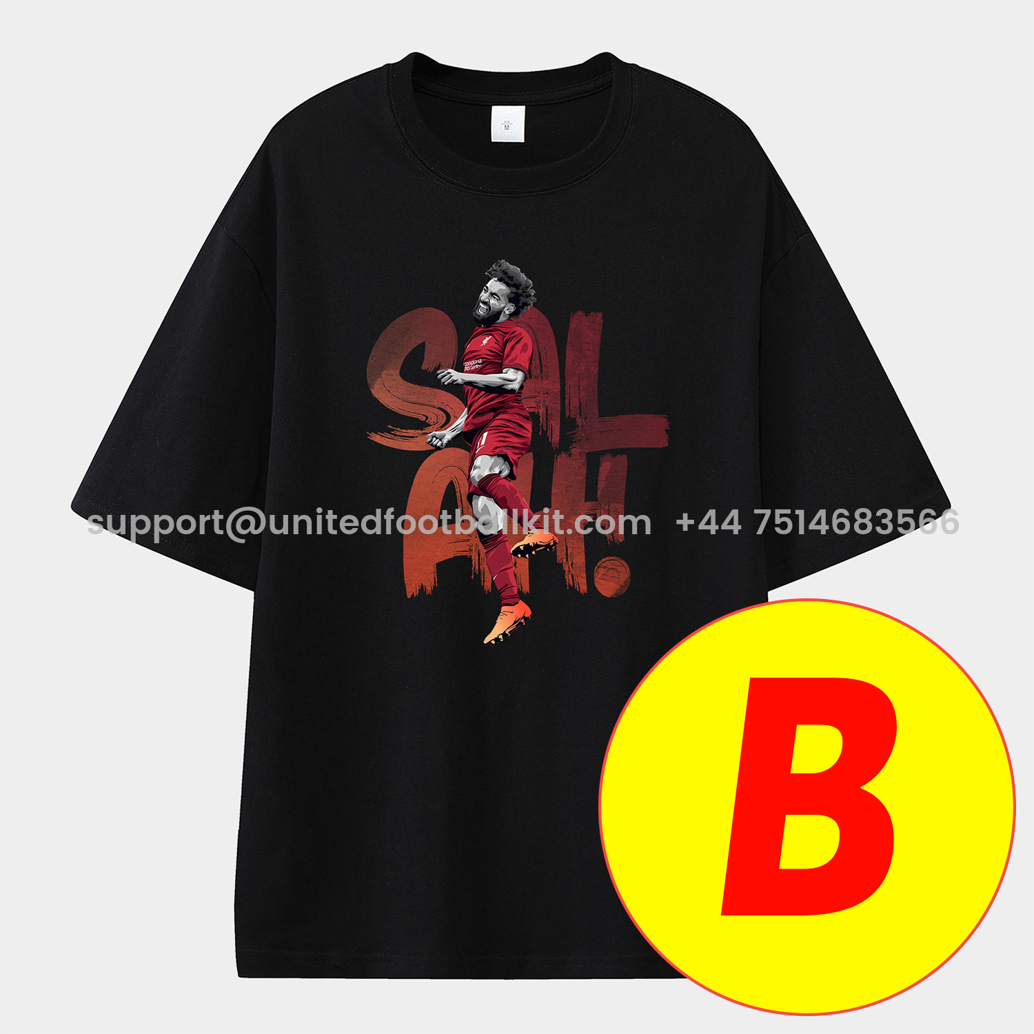 Unitedfootballkit.com | Salah Liverpool Klopp Arnold Unisex Pure Cotton T-shirt -Customize Name, Number and Patch | Worldwide Shipping