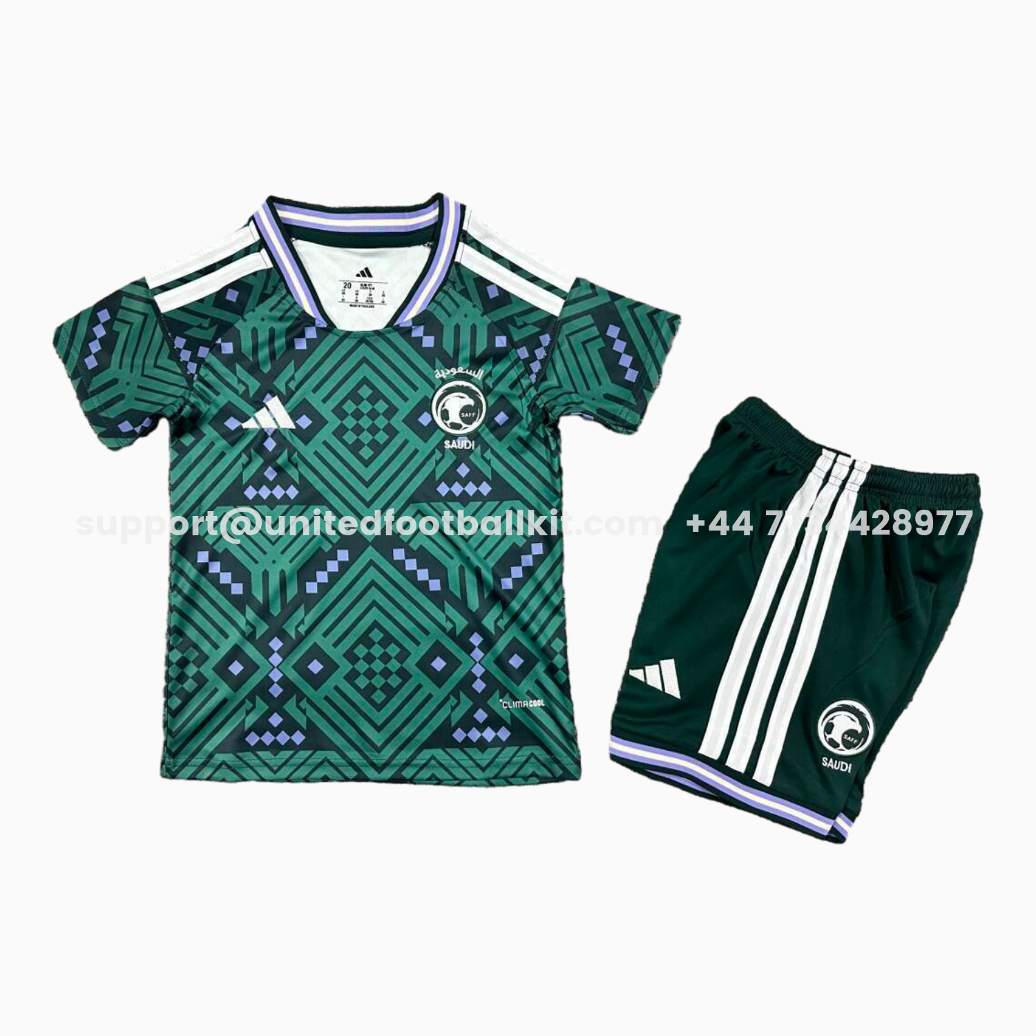 Unitedfootballkit.com | Saudi Arabia 2026 Home Kids Kit -Customize Name, Number and Patch | Worldwide Shipping