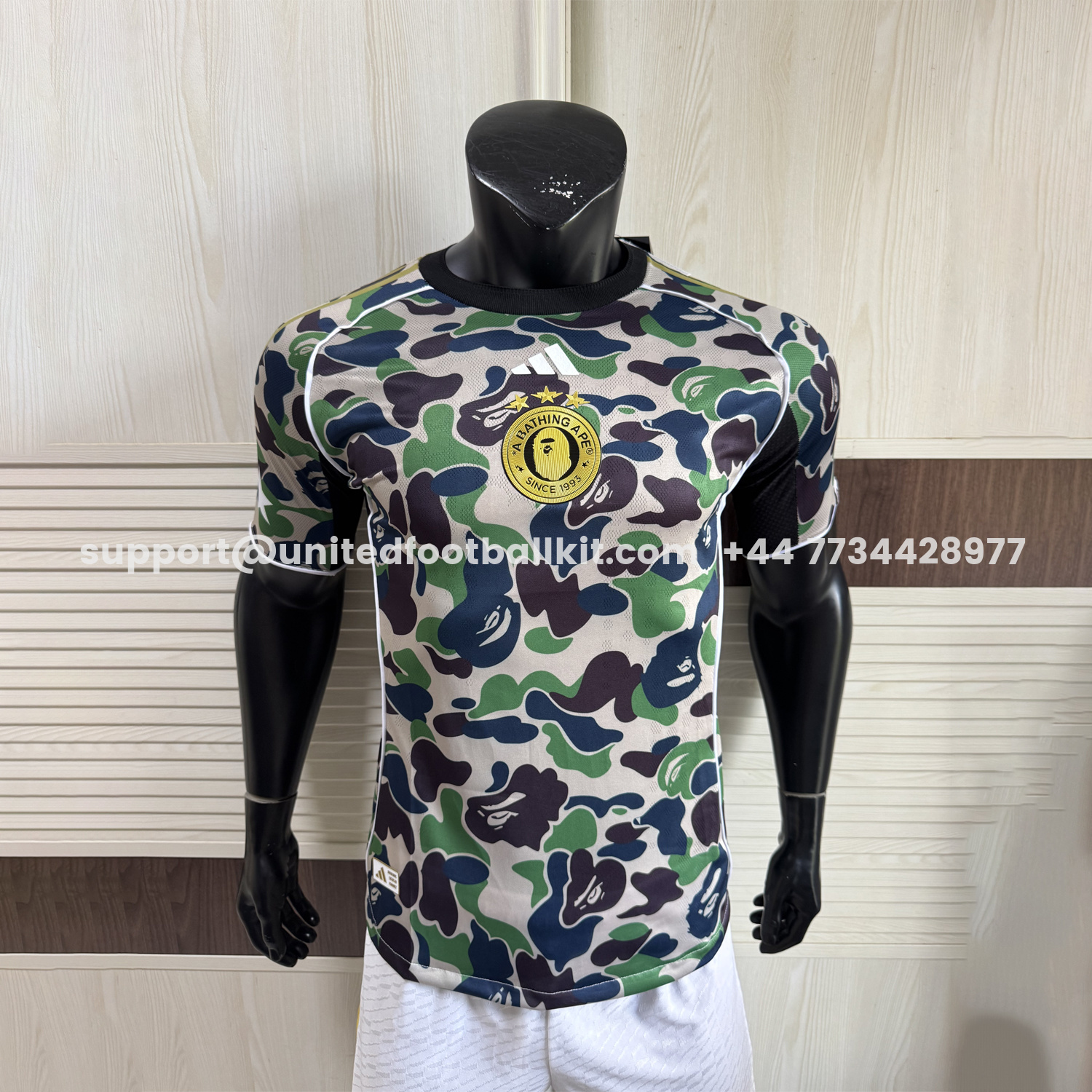 Unitedfootballkit.com | Adidas x A Bathing Ape Camouflage Special Jersey - Player Version -Customize Name, Number and Patch | Worldwide Shipping