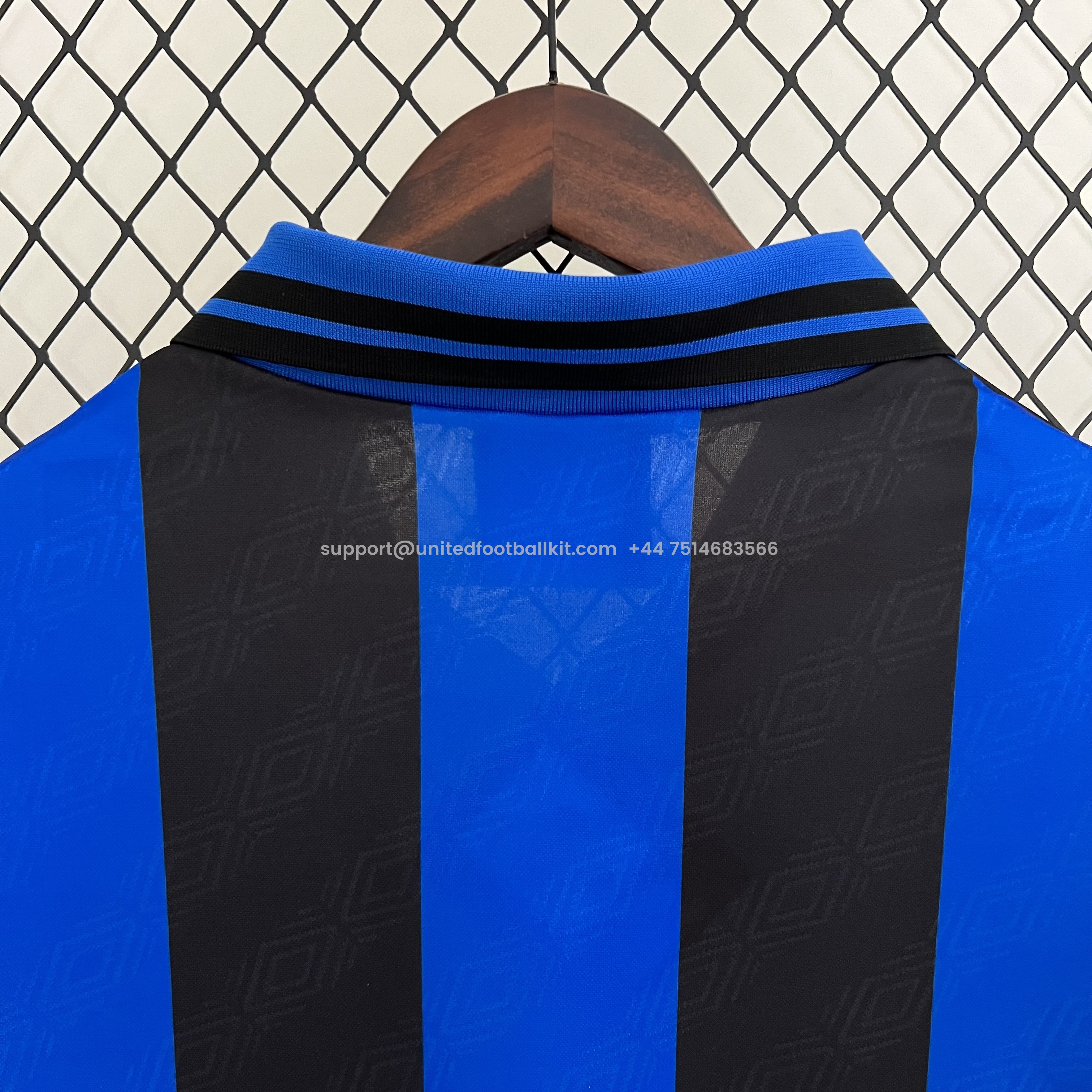 Unitedfootballkit.com | Retro Inter Milan 1995-96 Home Stadium Jersey -Customize Name, Number and Patch | Worldwide Shipping
