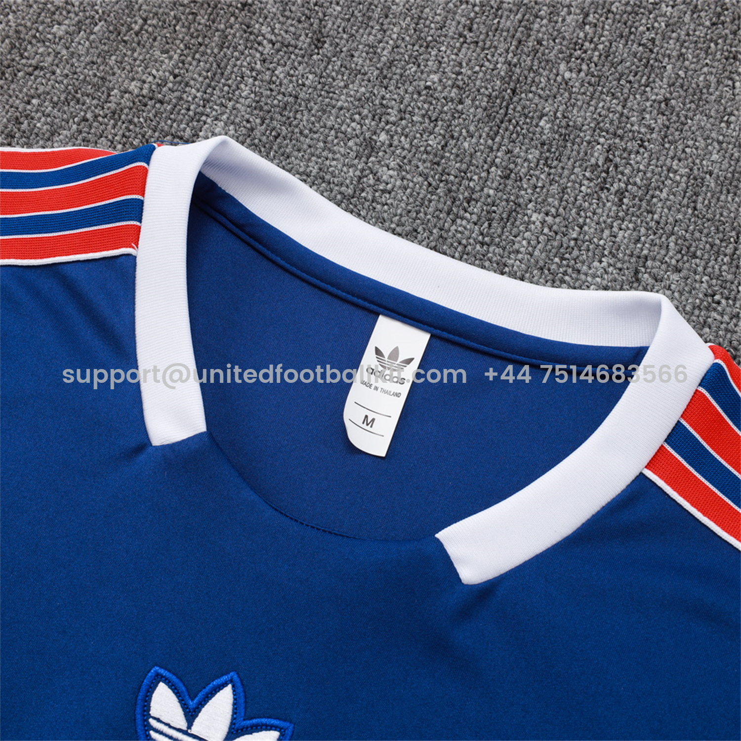 Unitedfootballkit.com | Arsenal 25-26 Throwback Trefoil Vest Training Set - Royal Blue Vest and Shorts -Customize Name, Number and Patch | Worldwide Shipping