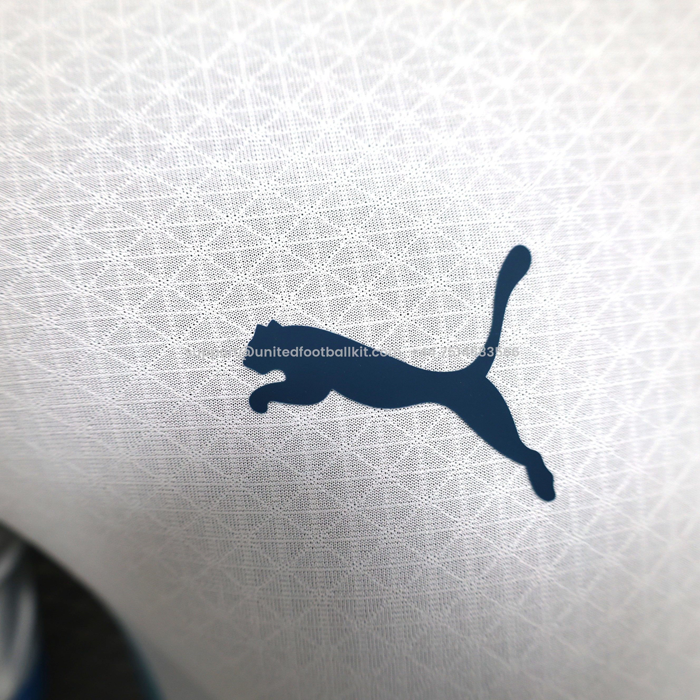 Unitedfootballkit.com | Marseille 24-25 Home Stadium Jersey - Player Version -Customize Name, Number and Patch | Worldwide Shipping