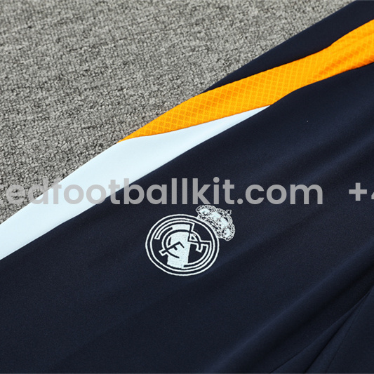 Unitedfootballkit.com | Real Madrid 24-25 Long Sleeve Training Set - Player Version - Royal Blue -Customize Name, Number and Patch | Worldwide Shipping