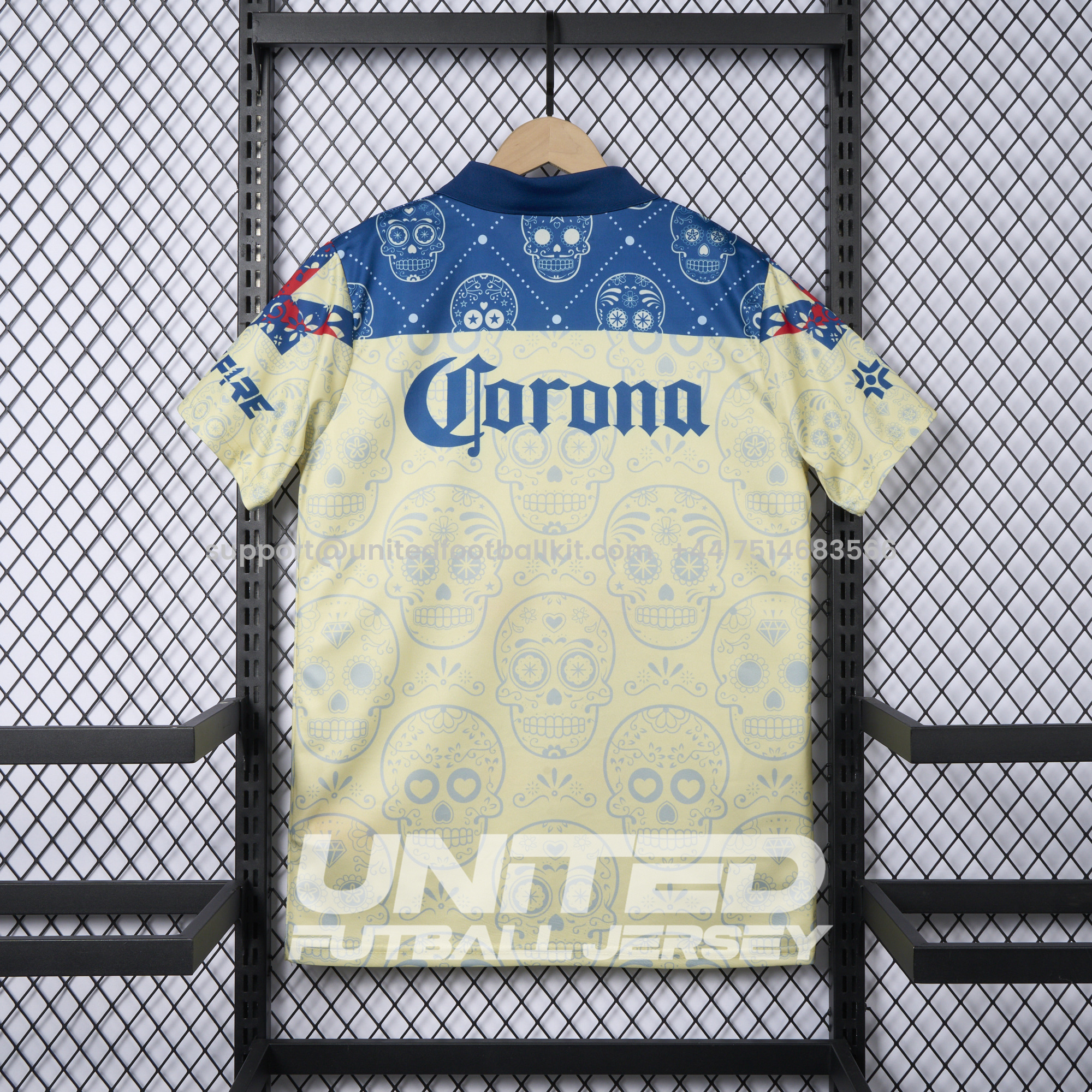 Unitedfootballkit.com | Club América 24-25 Day of the Dead Special Edition Jersey - Fans Version -Customize Name, Number and Patch | Worldwide Shipping