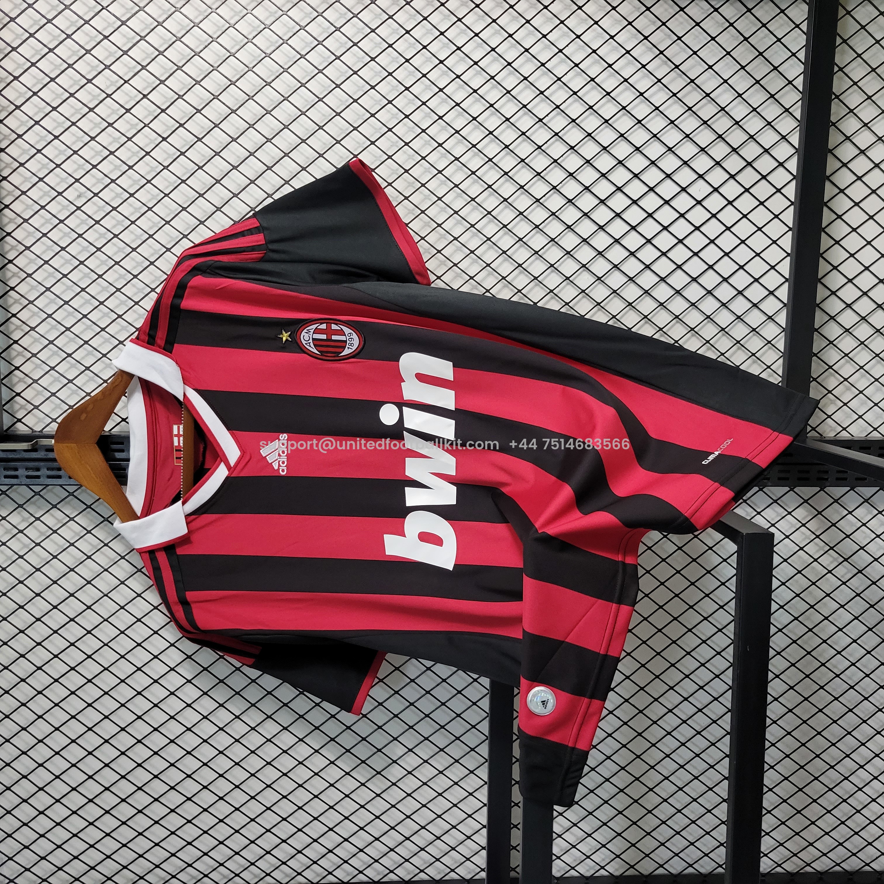 Unitedfootballkit.com | Retro AC Milan 2009-10 Home Stadium Jersey -Customize Name, Number and Patch | Worldwide Shipping