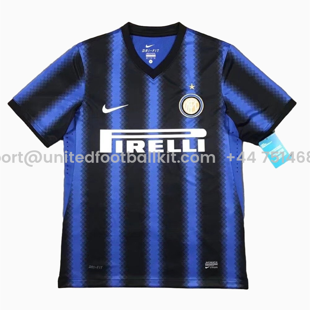 Unitedfootballkit.com | Retro Inter Milan 2010-11 Home Stadium Jersey -Customize Name, Number and Patch | Worldwide Shipping