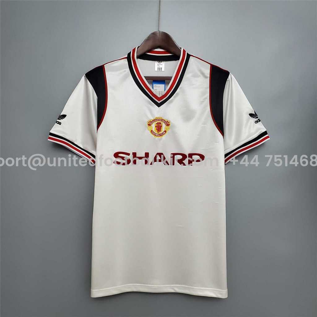 Unitedfootballkit.com | Retro Manchester United 85-86 Away Jersey -Customize Name, Number and Patch | Worldwide Shipping