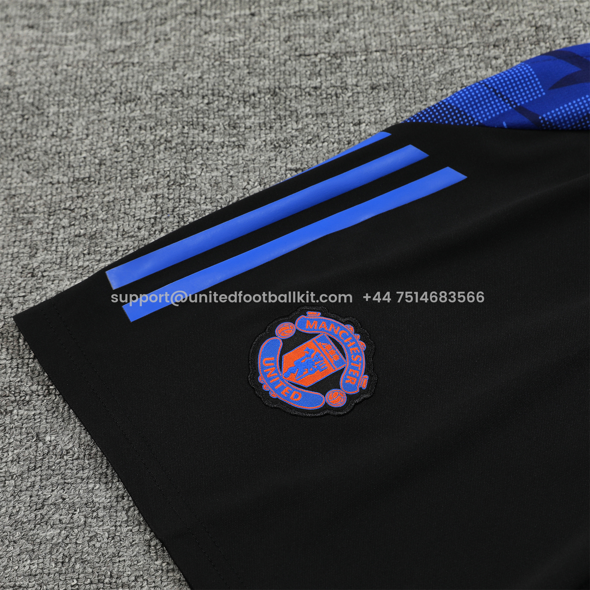 Unitedfootballkit.com | Manchester United 24-25 Vest Training Set - Pink Vest & Black Shorts -Customize Name, Number and Patch | Worldwide Shipping