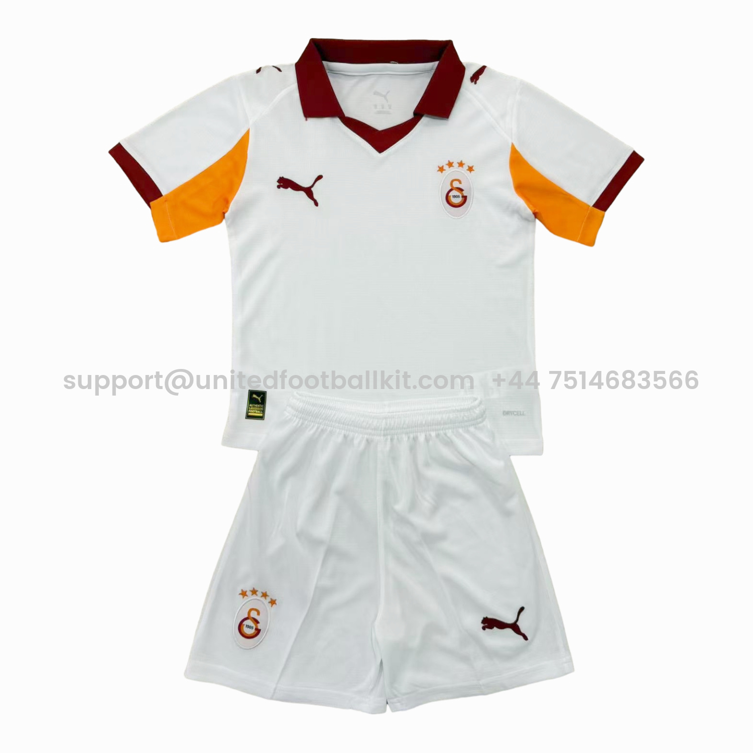 Unitedfootballkit.com | Galatasaray 25-26 Away Unsponsored Men's Adult Jersey Set - Fans Version -Customize Name, Number and Patch | Worldwide Shipping