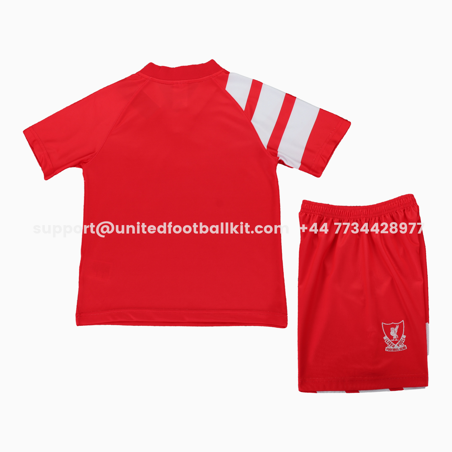 Unitedfootballkit.com | Retro Liver.pool 1991-92 Home Kids Kit -Customize Name, Number and Patch | Worldwide Shipping